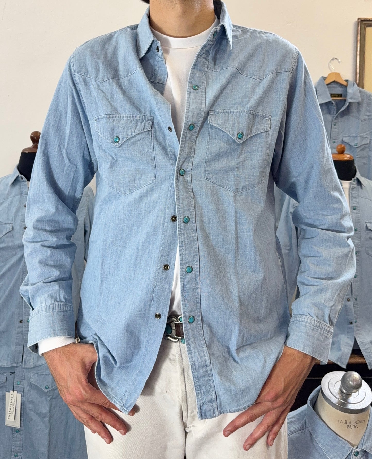 Western Chambray Shirt Flagstaff - Chesapeake’s