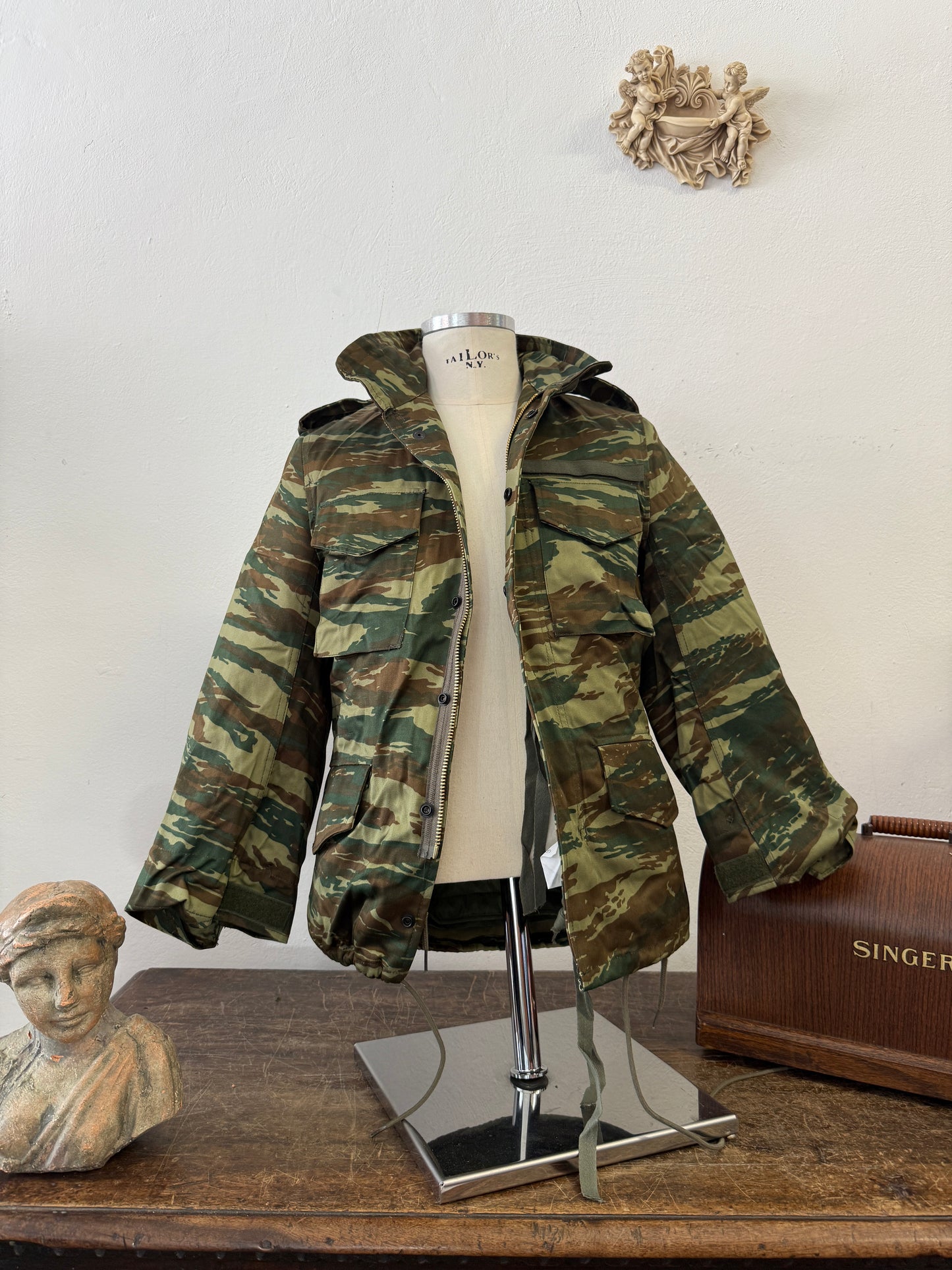 Vintage Greek Army Field Jacket M65 With Liner “S”