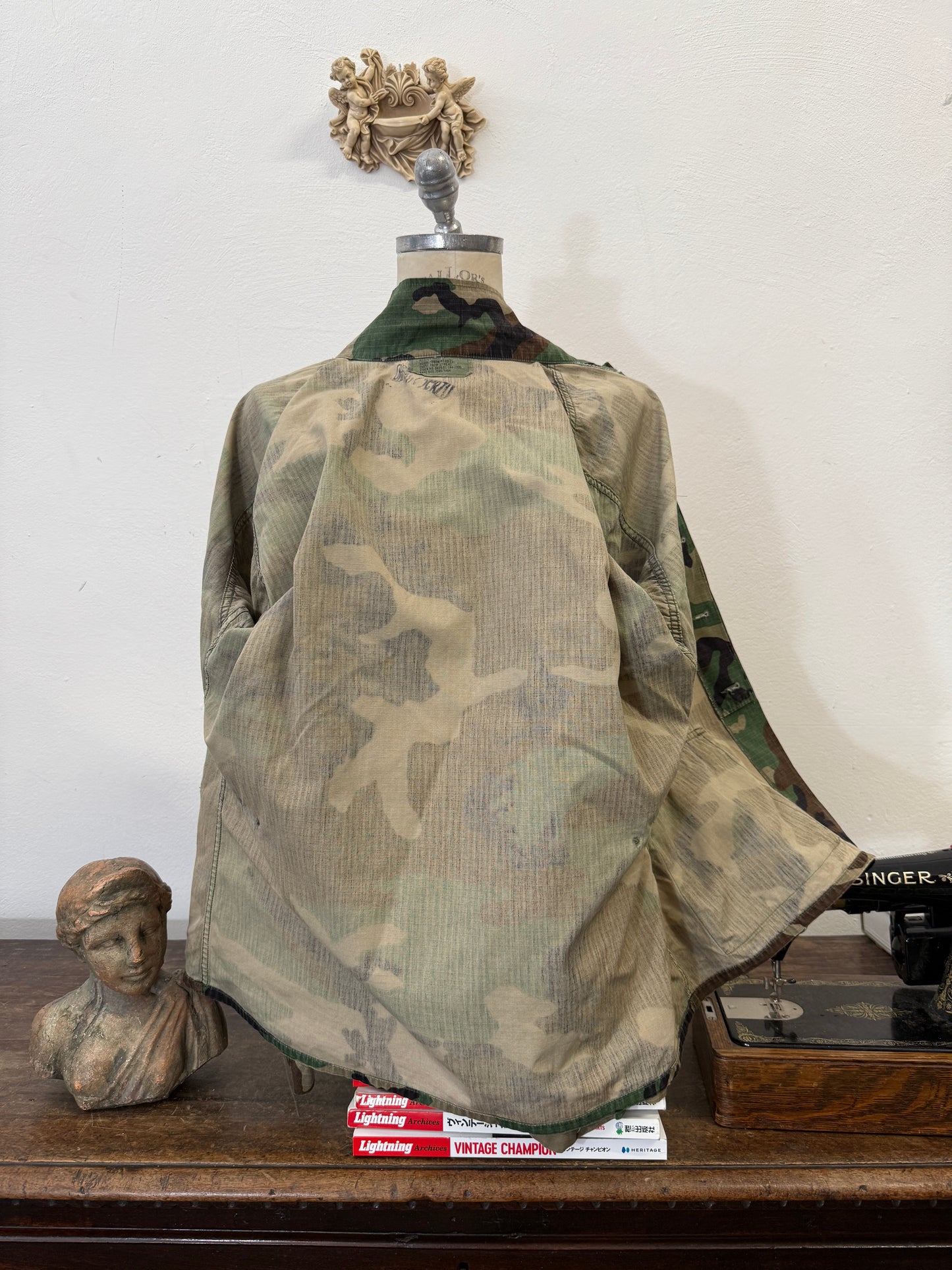 Vintage Woodland Jacket Rip Stop Us Army “L”