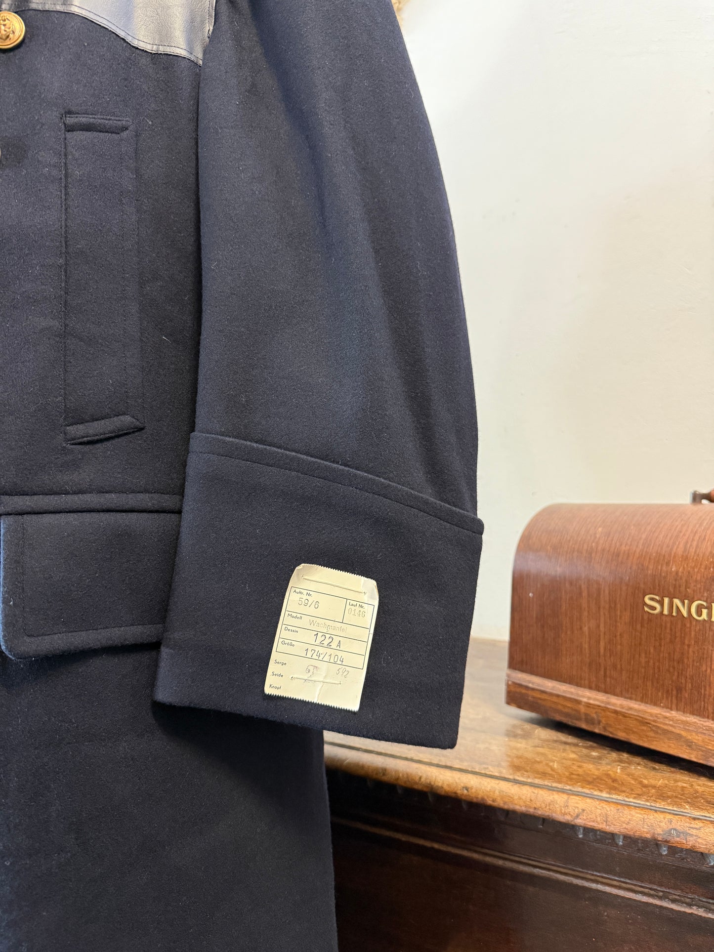 Rare Vintage German Navy Bundesmarine Coat – Wachmantel 1950s “L/XL”