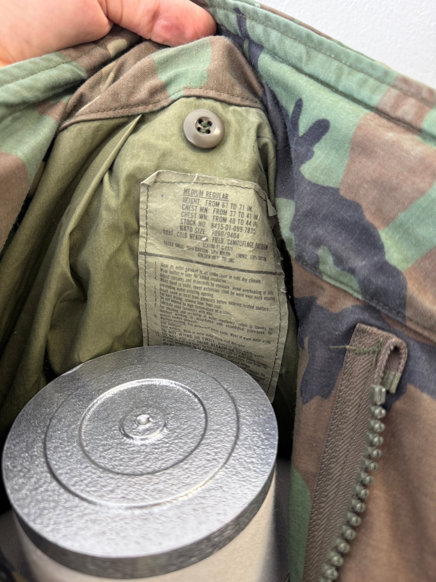 Vintage Woodland Field Jacket M65 Us Army “L”