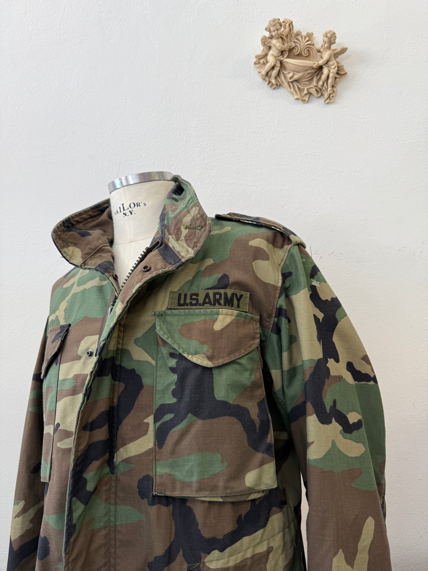 Vintage Woodland Field Jacket M65 Us Army “L”