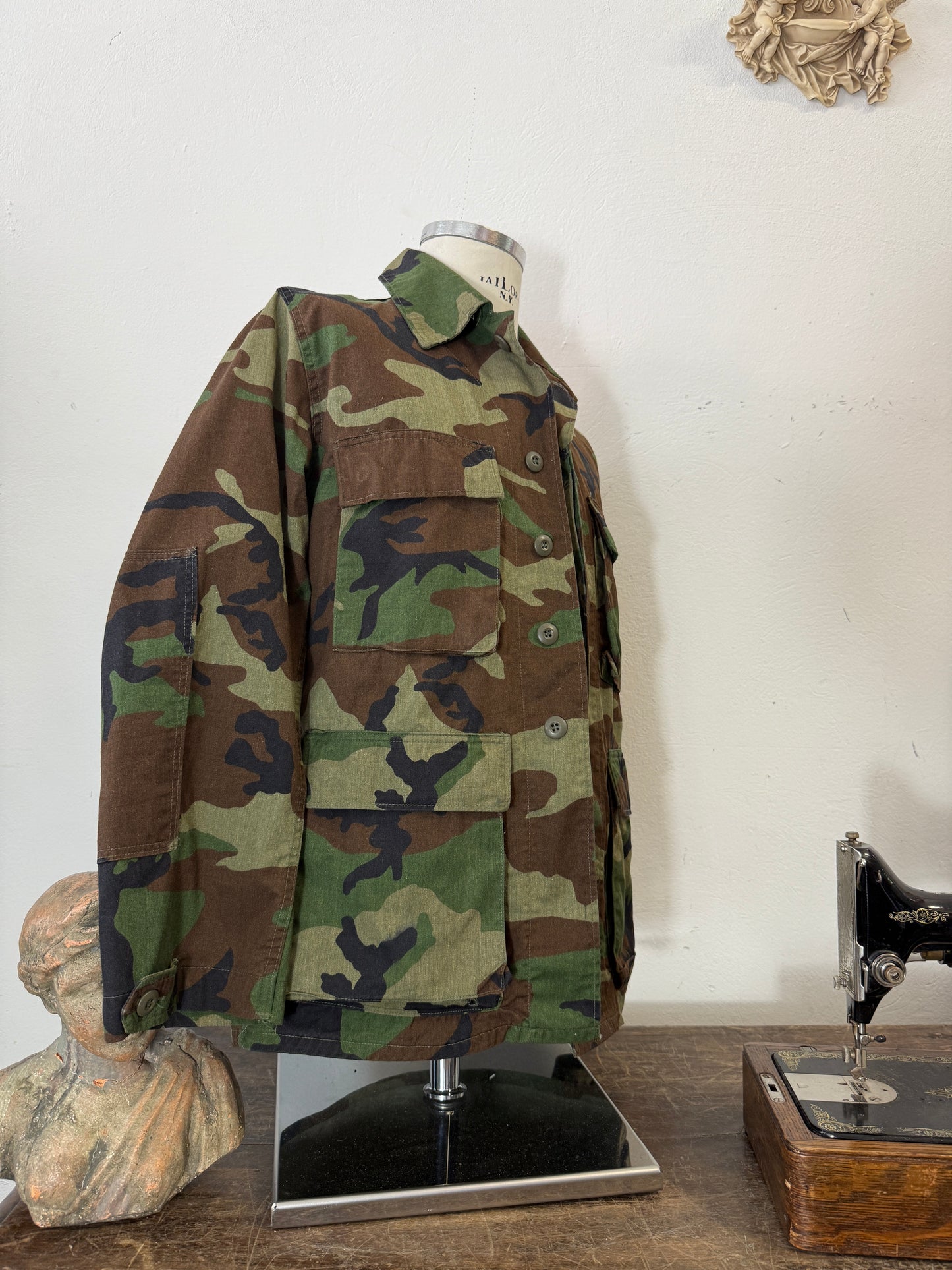 Vintage Woodland Camo Jacket Us Army “S”