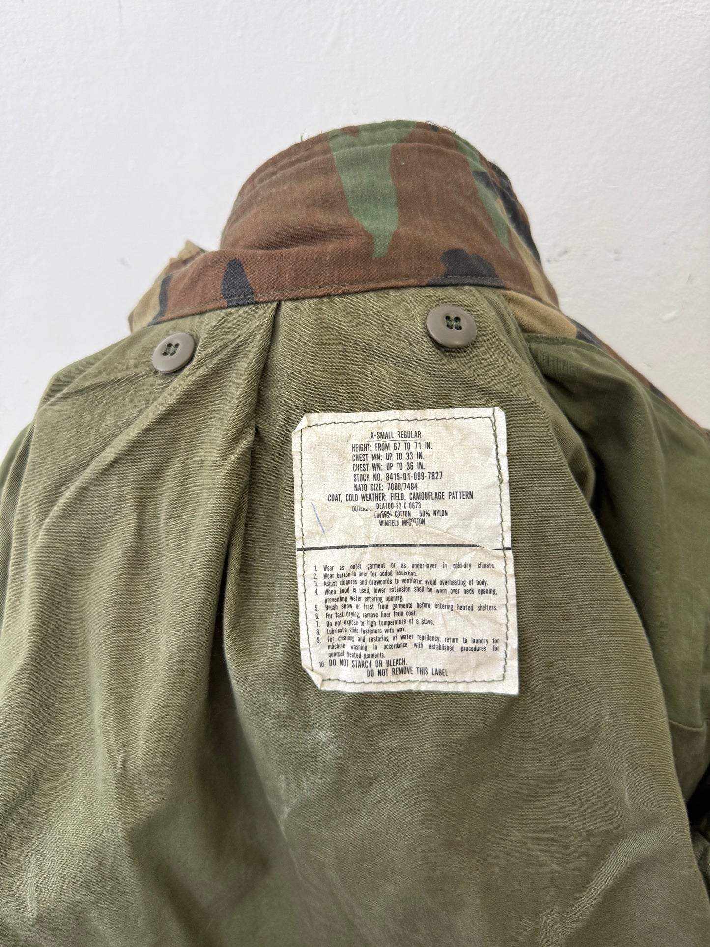 Vintage Woodland Field Jacket M65 Us Army “XS/S”