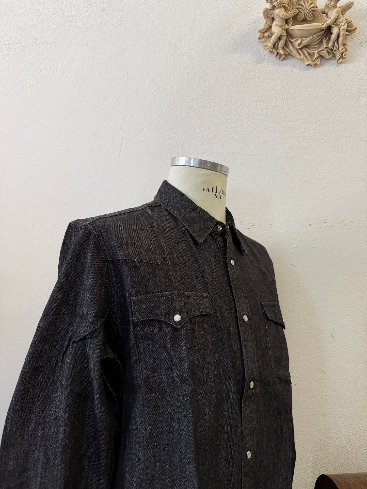 Western “Jeckerson” Denim Shirt - XS, S, M, L, XL, XXL