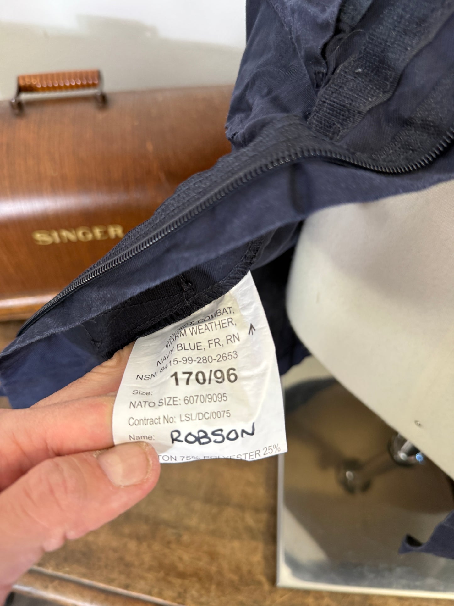 Vintage British Royal Navy Jacket “S”