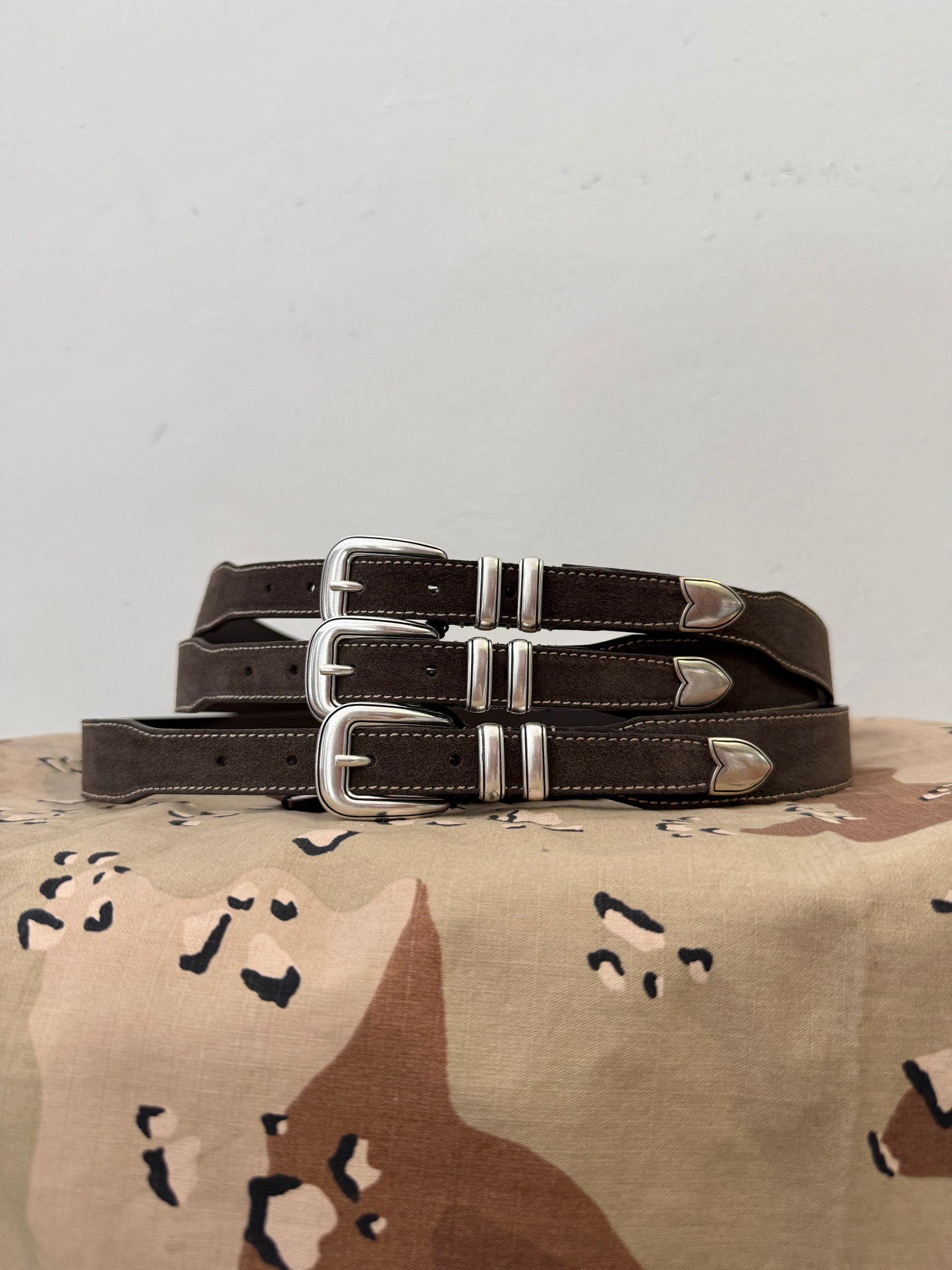 Tom Dark Brown Suede Belt