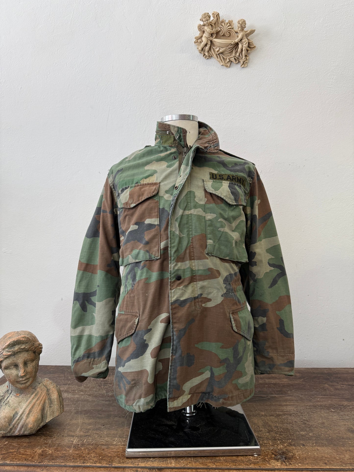 Vintage Woodland Field Jacket M65 Us Army “M”