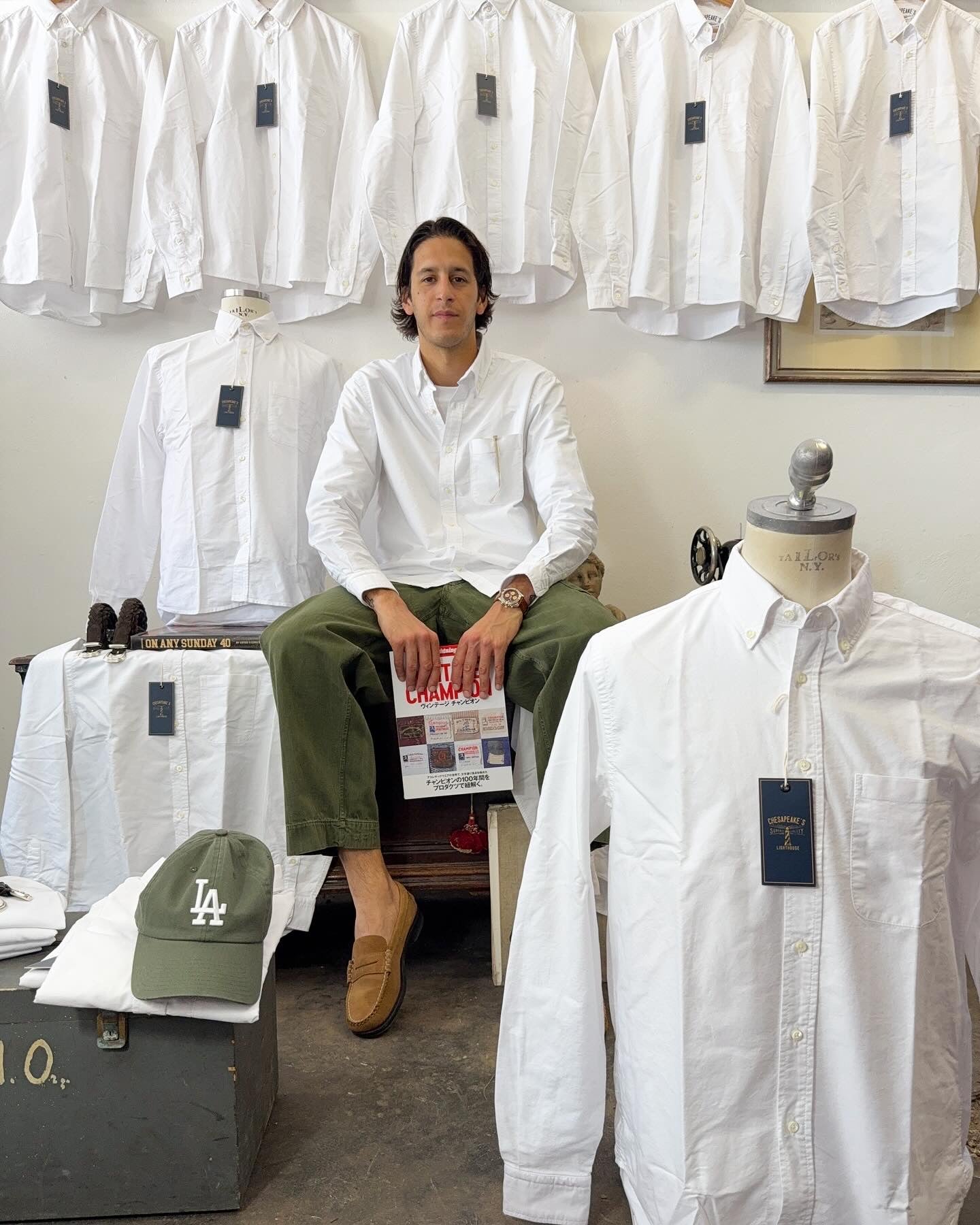 B.D. Oxford Shirt Cornell White - Chesapeake’s