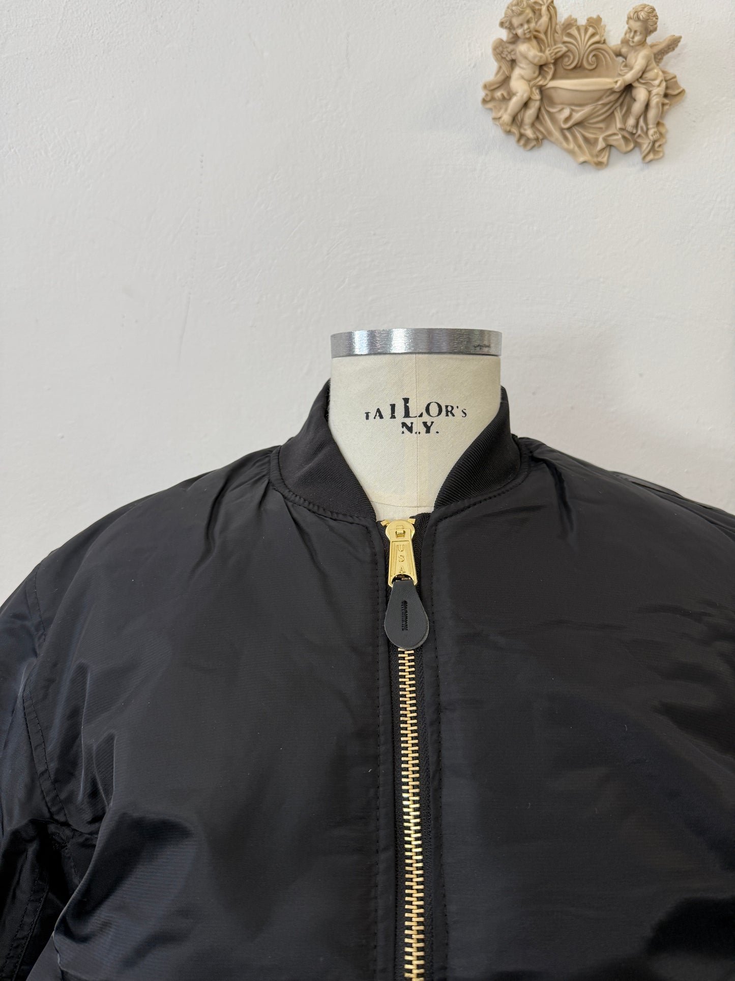 Black Bomber Jacket MA1