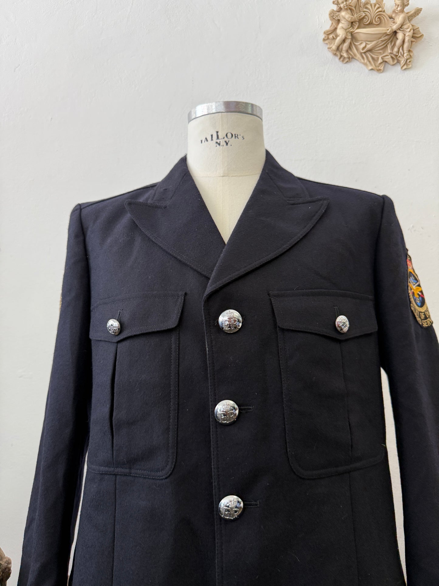 Vintage Ministry of Defence Guard Service Uniform Jacket – 1990s UK “L”
