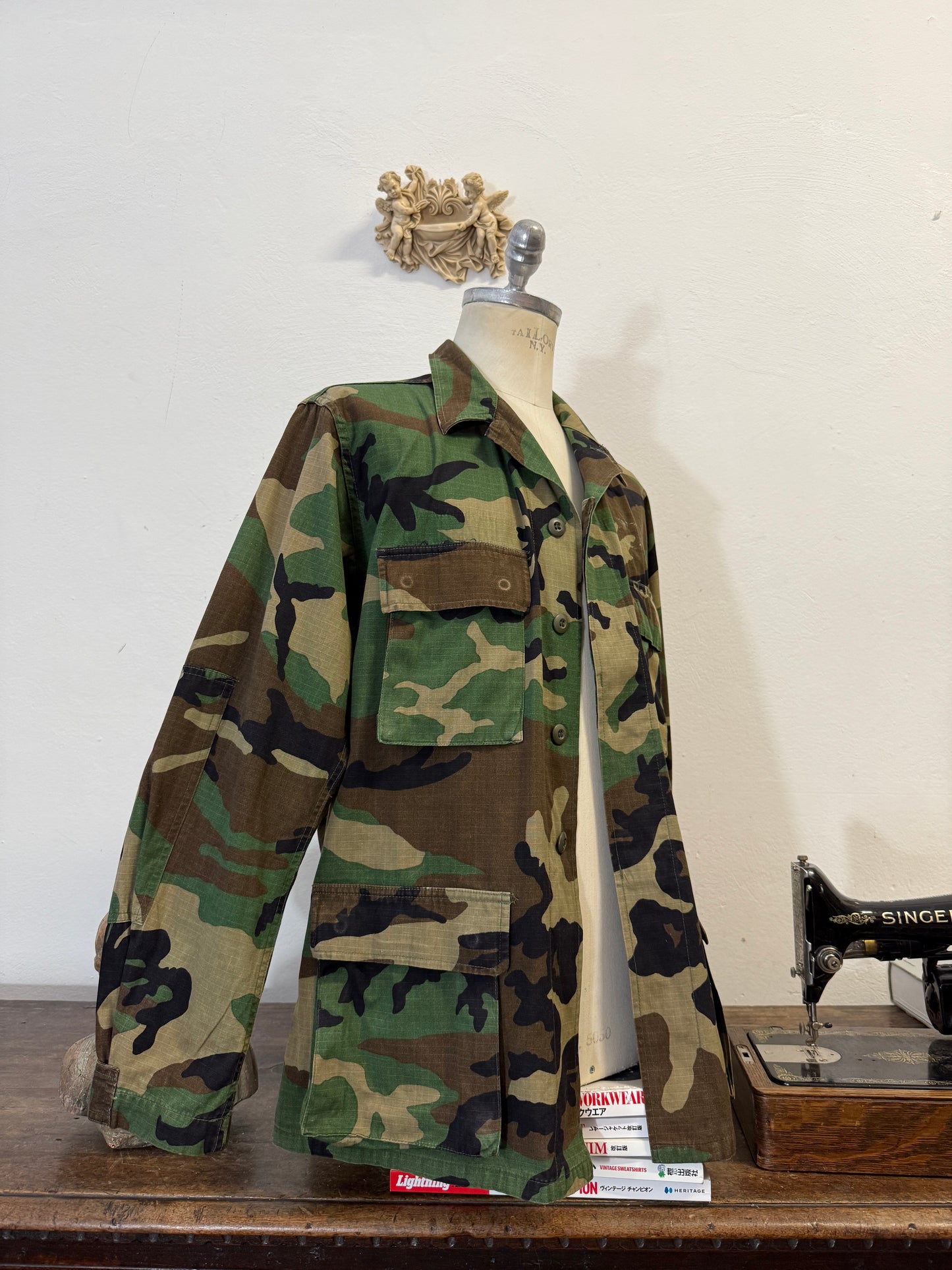 Vintage Woodland Jacket Rip Stop Us Army “L/XL”