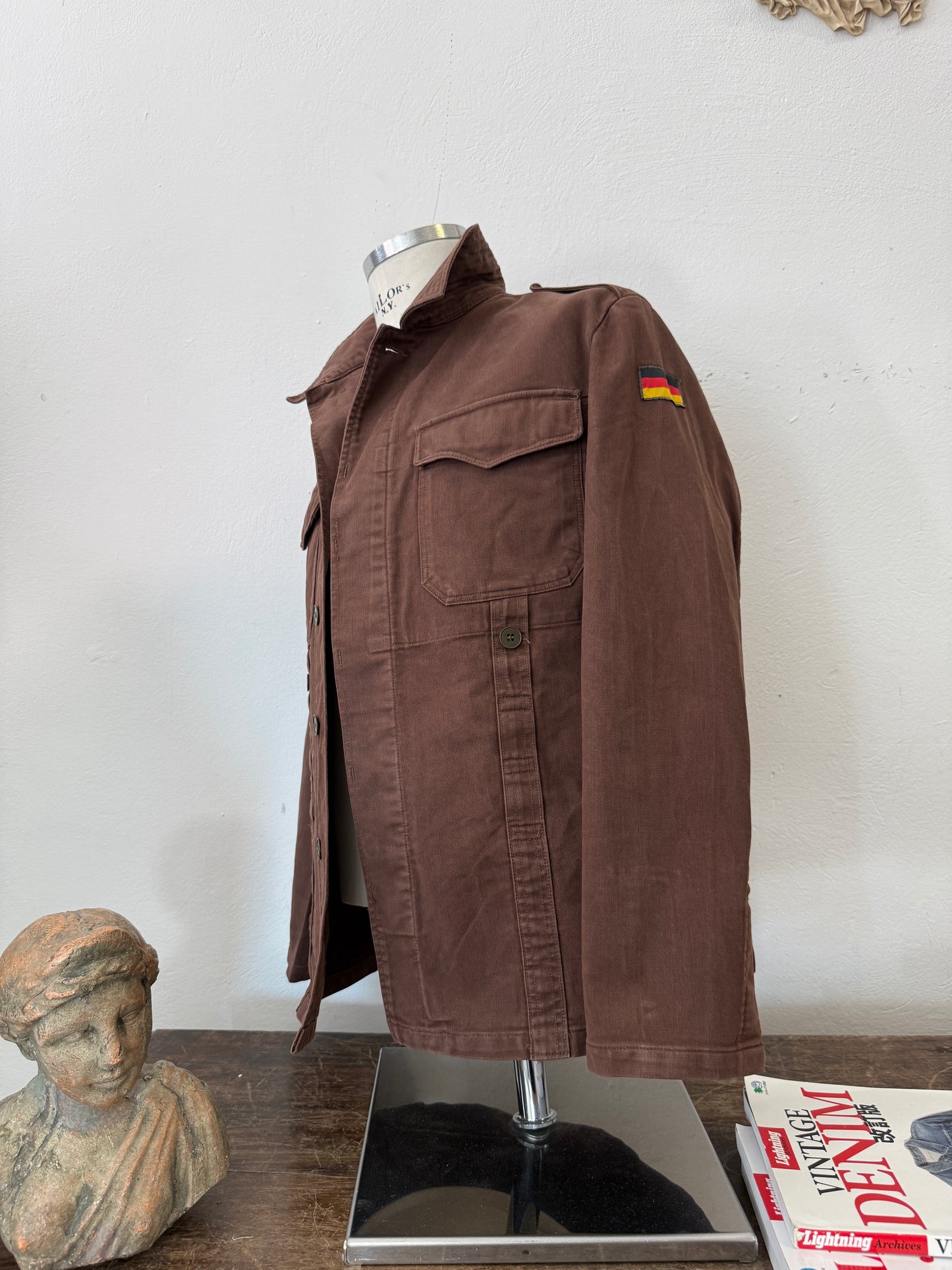 Vintage Moleskin German Army Jacket “S/M”