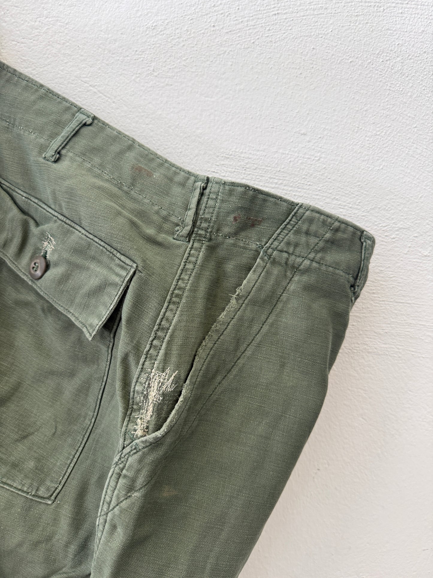 Vintage Og 107 Us Army Fatigue Pants “W35”