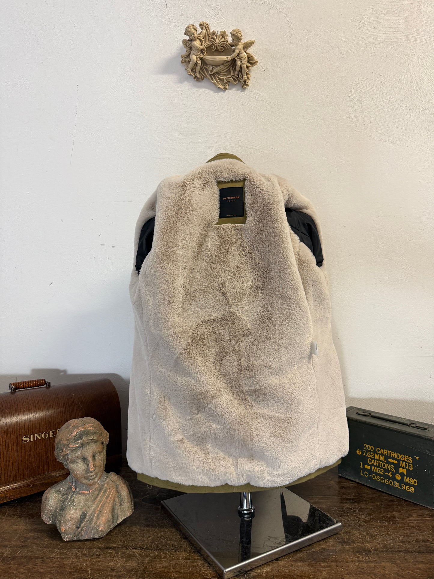 Kaki Field Jacket (New) “M”