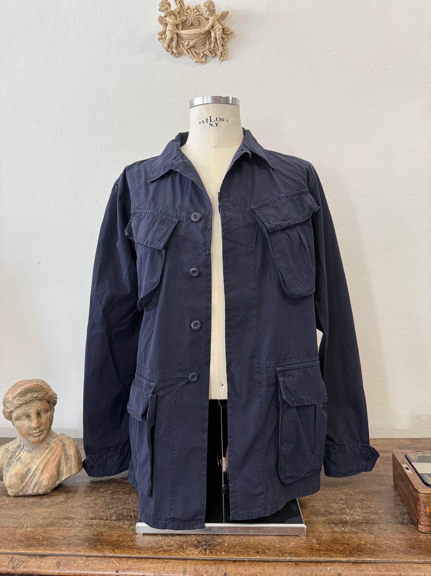 Jungle Jacket Blue Navy Intrepid Us Army Ripstop - Chesapeake’s