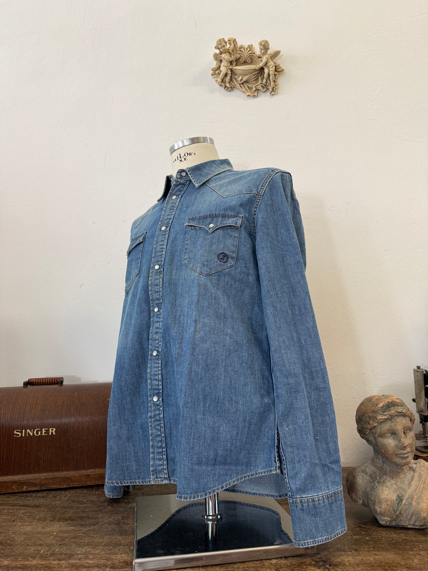 Western “Jeckerson” Denim Shirt - S, M, L