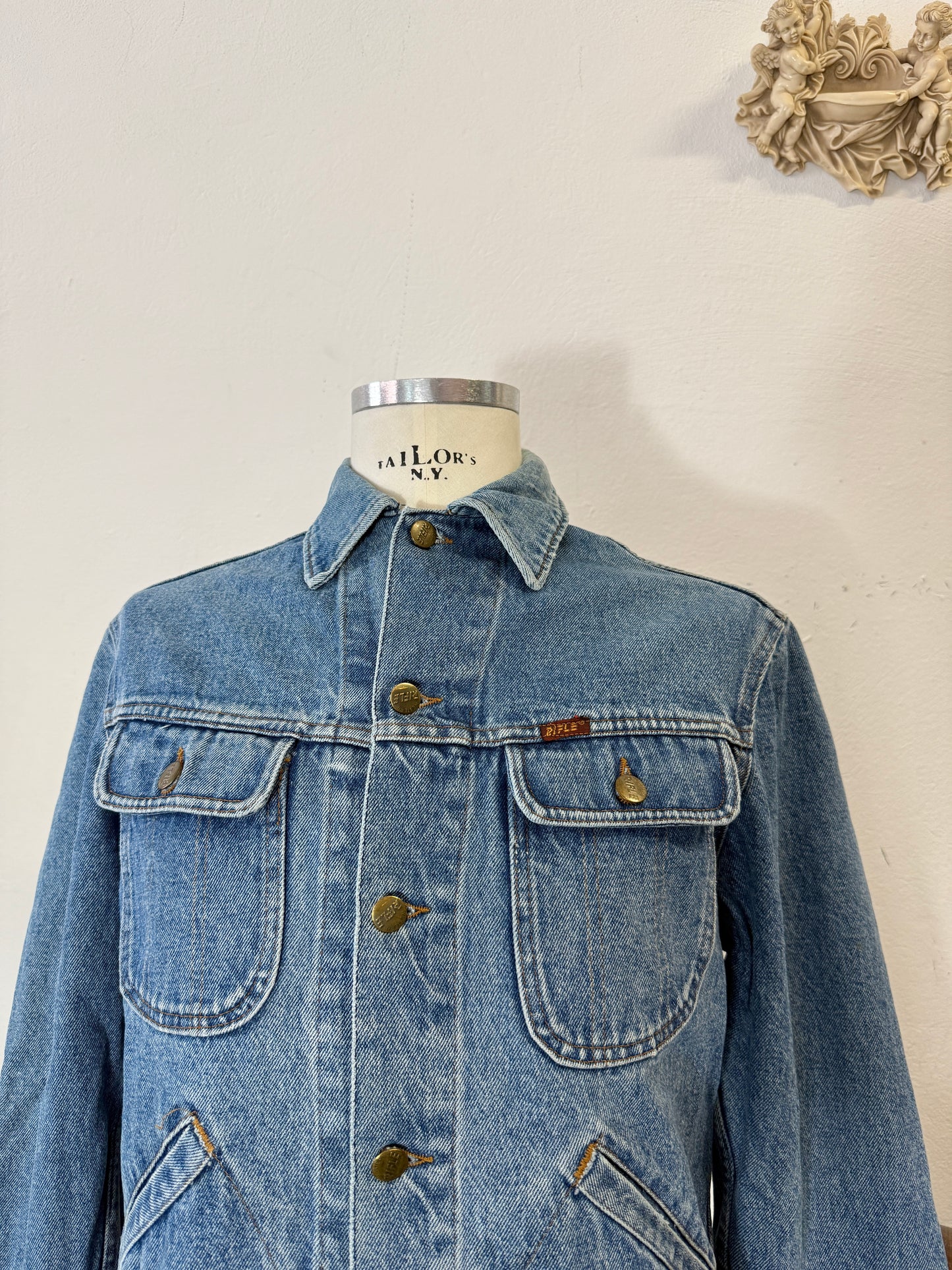Vintage Rifle Denim Jacket “S/M”