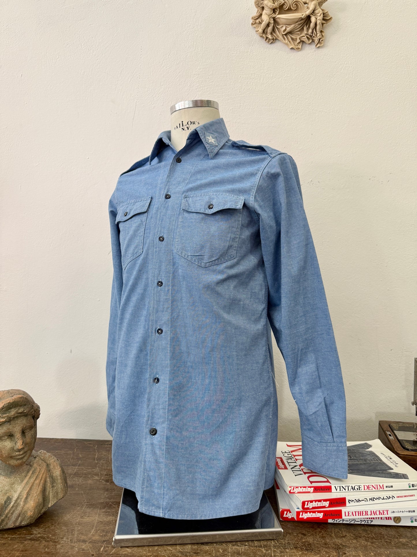 Vintage 90’s Italian Navy Shirt “S/M”