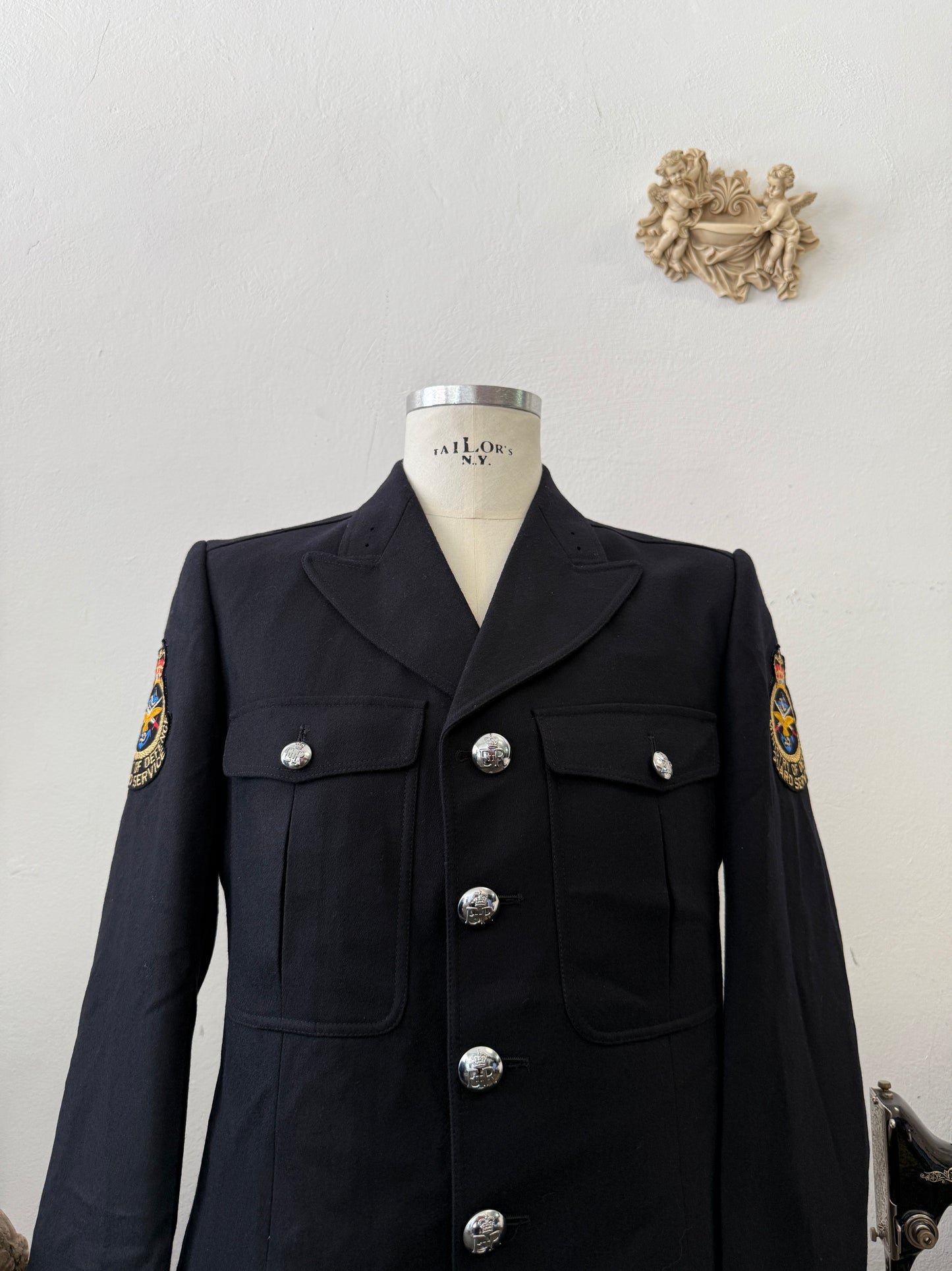 Vintage Ministry of Defence Guard Service Uniform Jacket – 1990s UK “L”