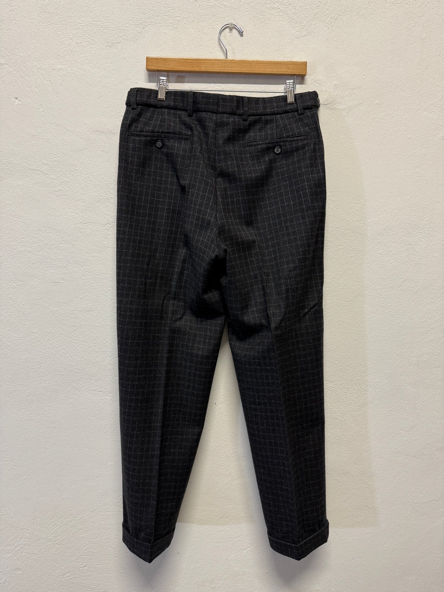 Vintage Grid Trousers W33 ~ W34