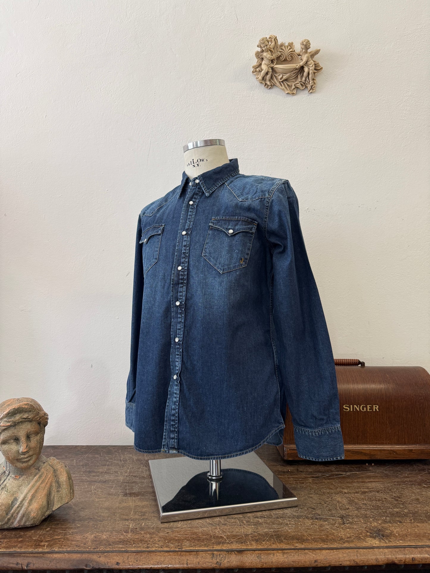 Western “Jeckerson” Denim Shirt - S, M, L