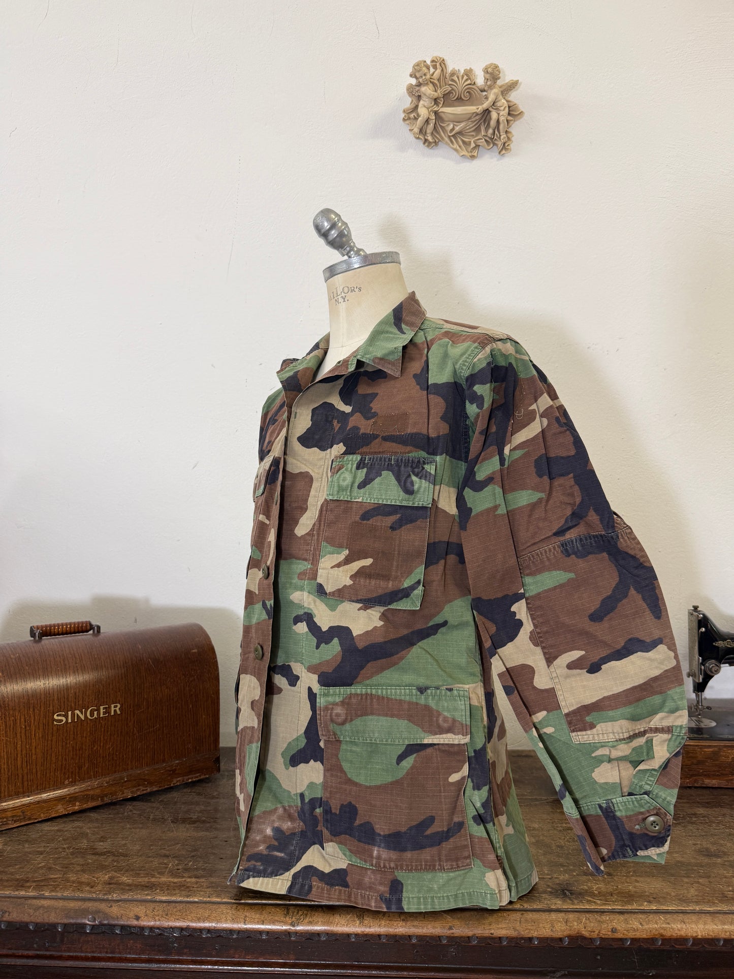 Vintage Woodland BDU Jacket Us Army “M”