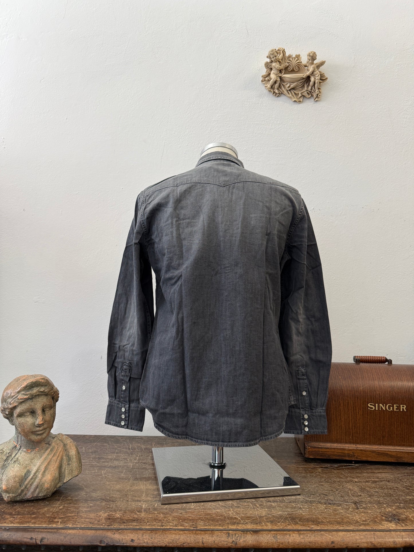 Western “Jeckerson” Denim Shirt - S, M, L, XL, XXL