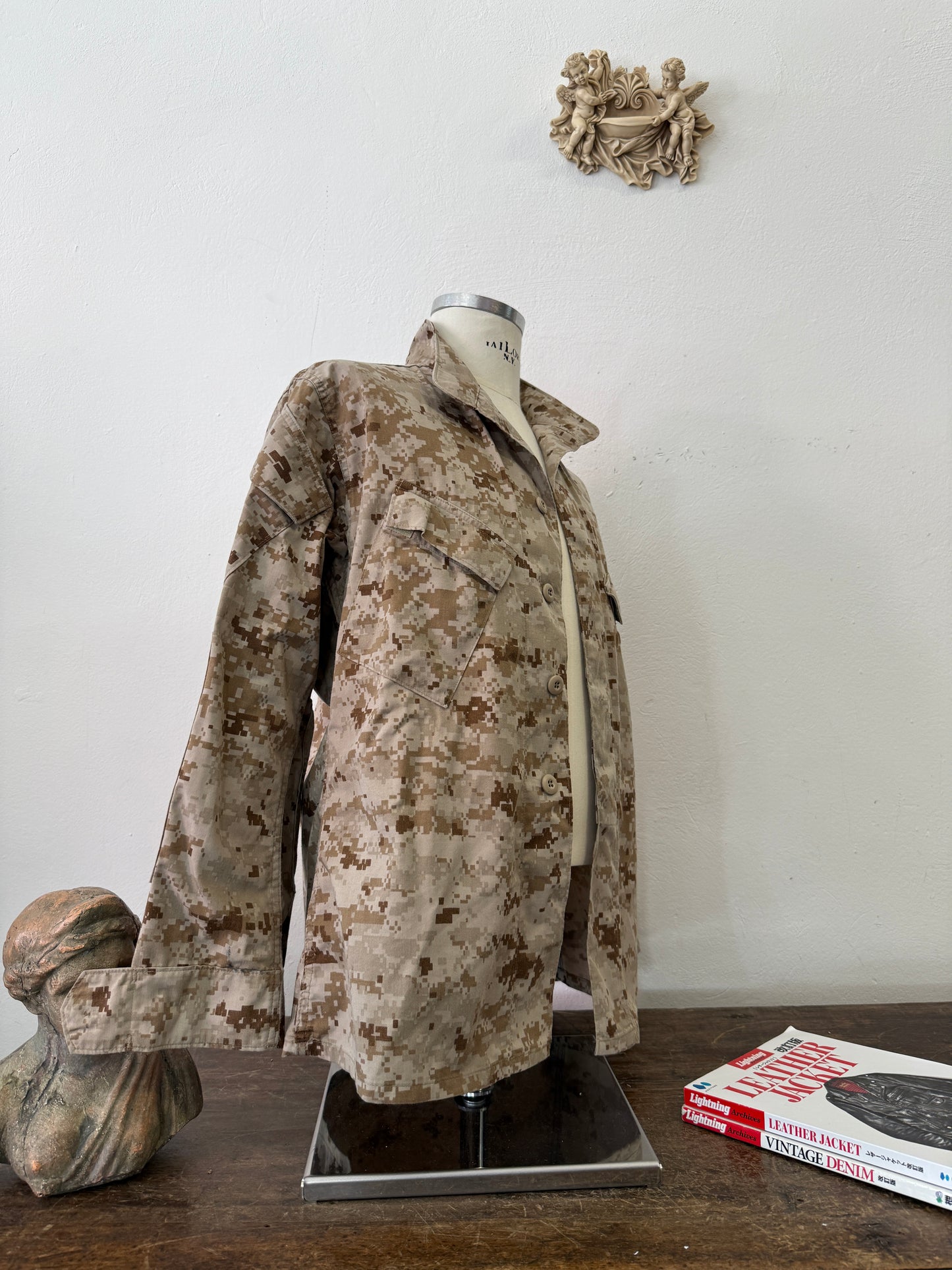 Vintage Us Marine Corps USMC Desert Marpat Combat Jacket “L”