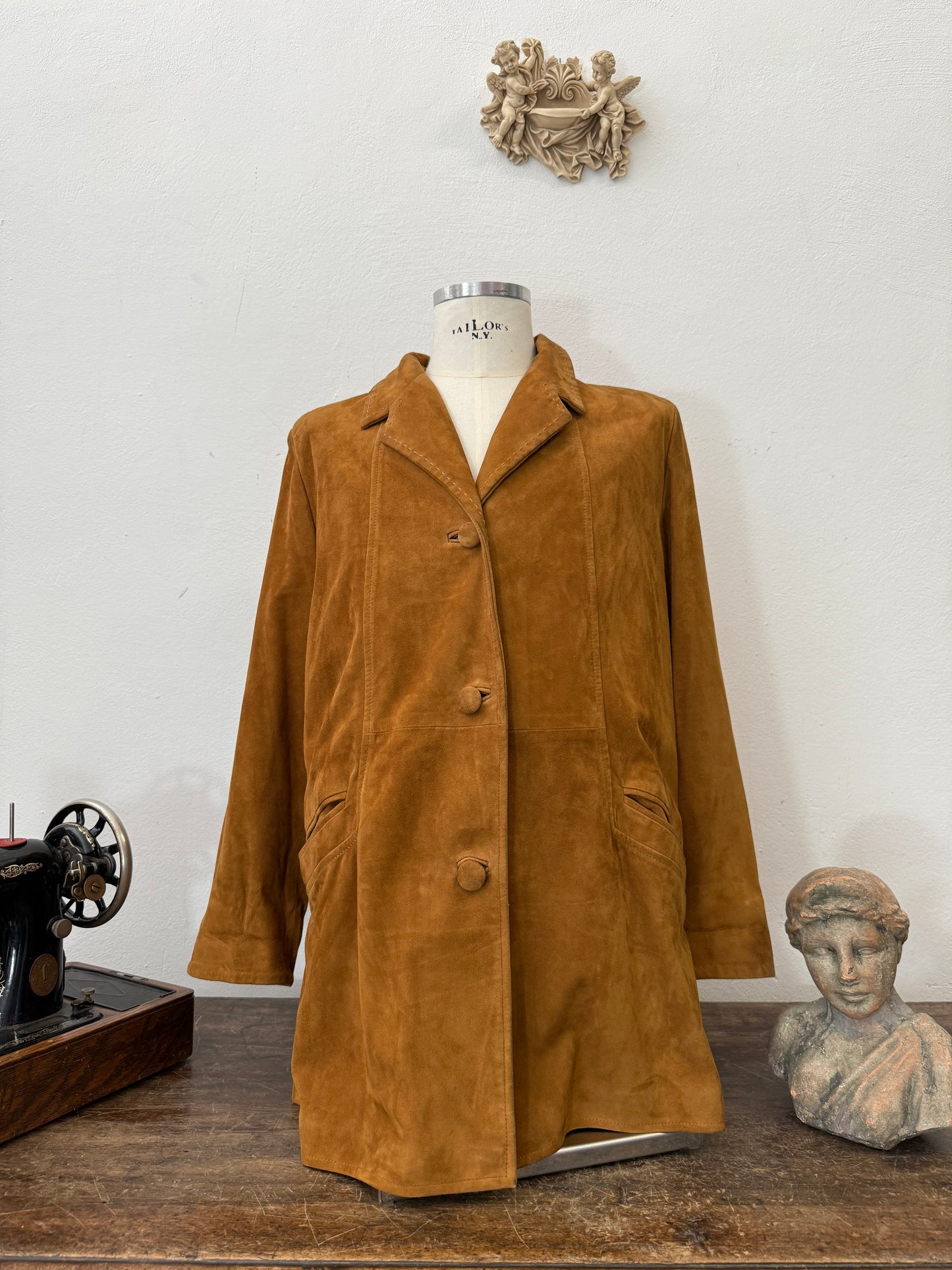 Vintage Woman Suede Jacket “M/L”