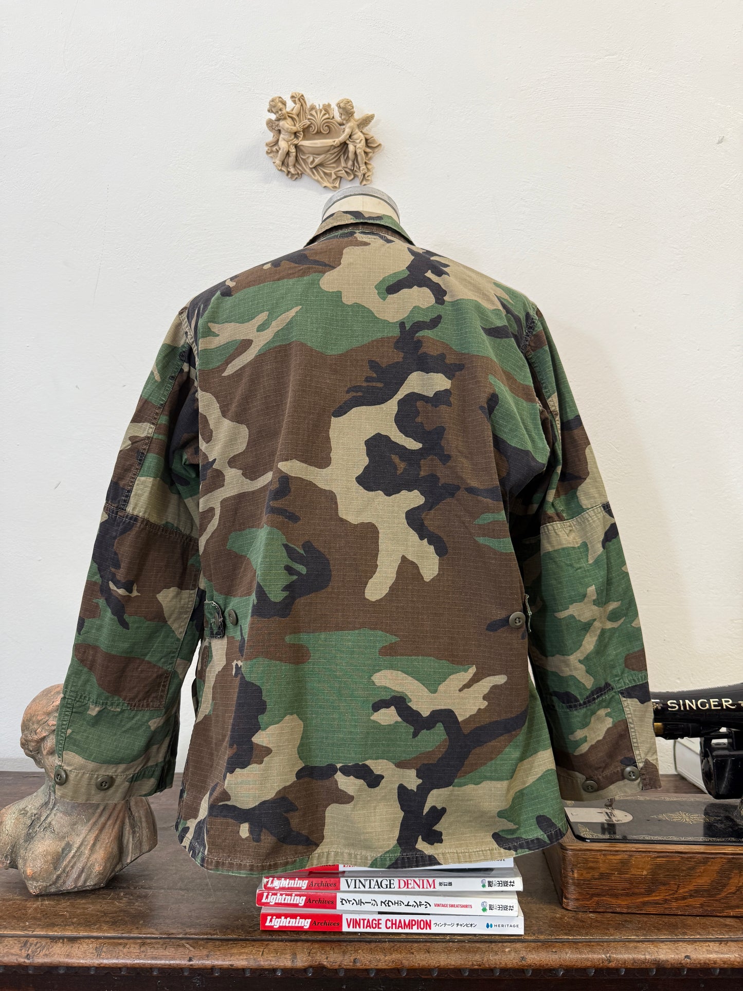 Vintage Woodland Jacket Rip Stop Us Army “L”