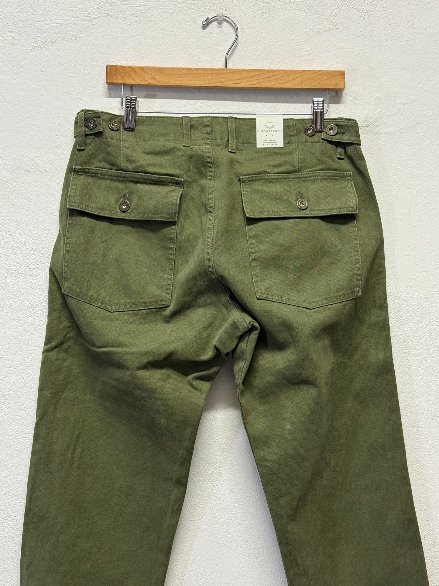 Fatigue Pant Canvas Degrasse Army Green - Chesapeake’s