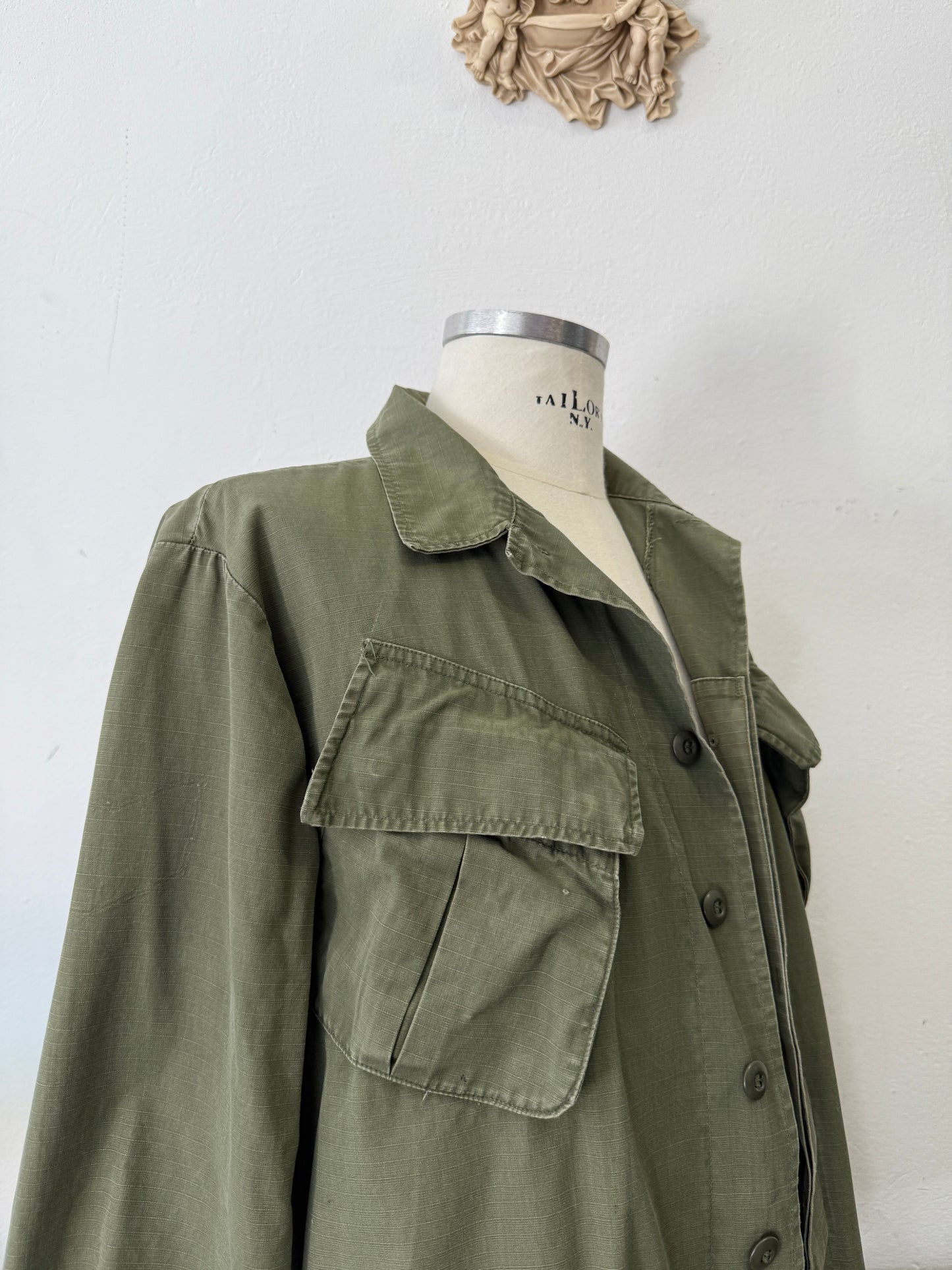Vintage 60’s Jungle Jacket Rip Stop Us Army “M/L”