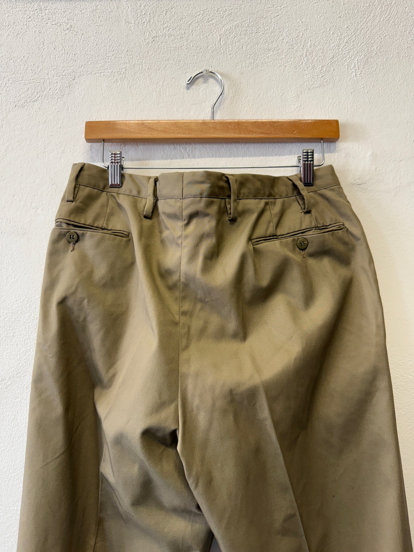 Vintage 70’s Italian Army Chino Pants “W33”