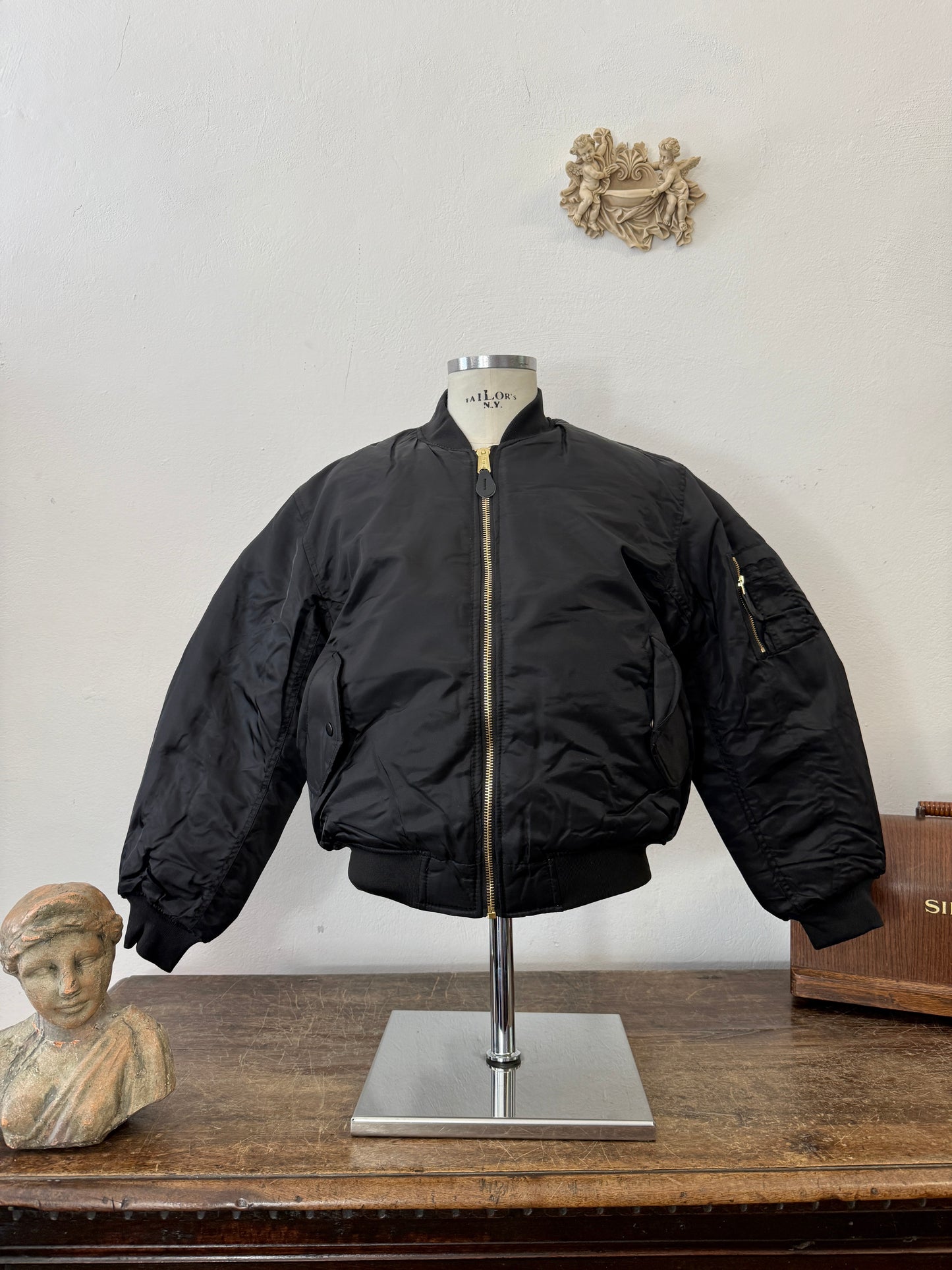 Black Bomber Jacket MA1