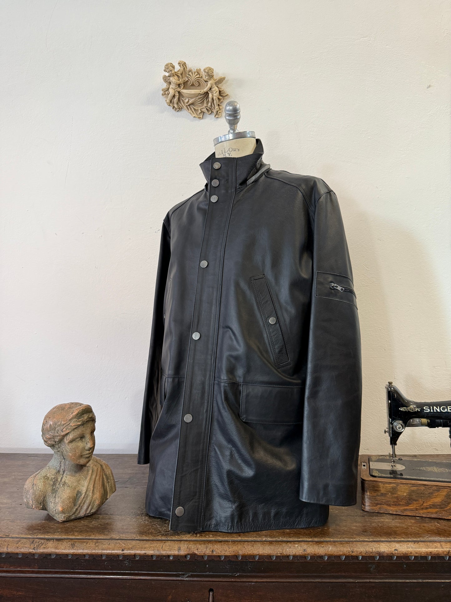 Vintage Leather Jacket “XL”