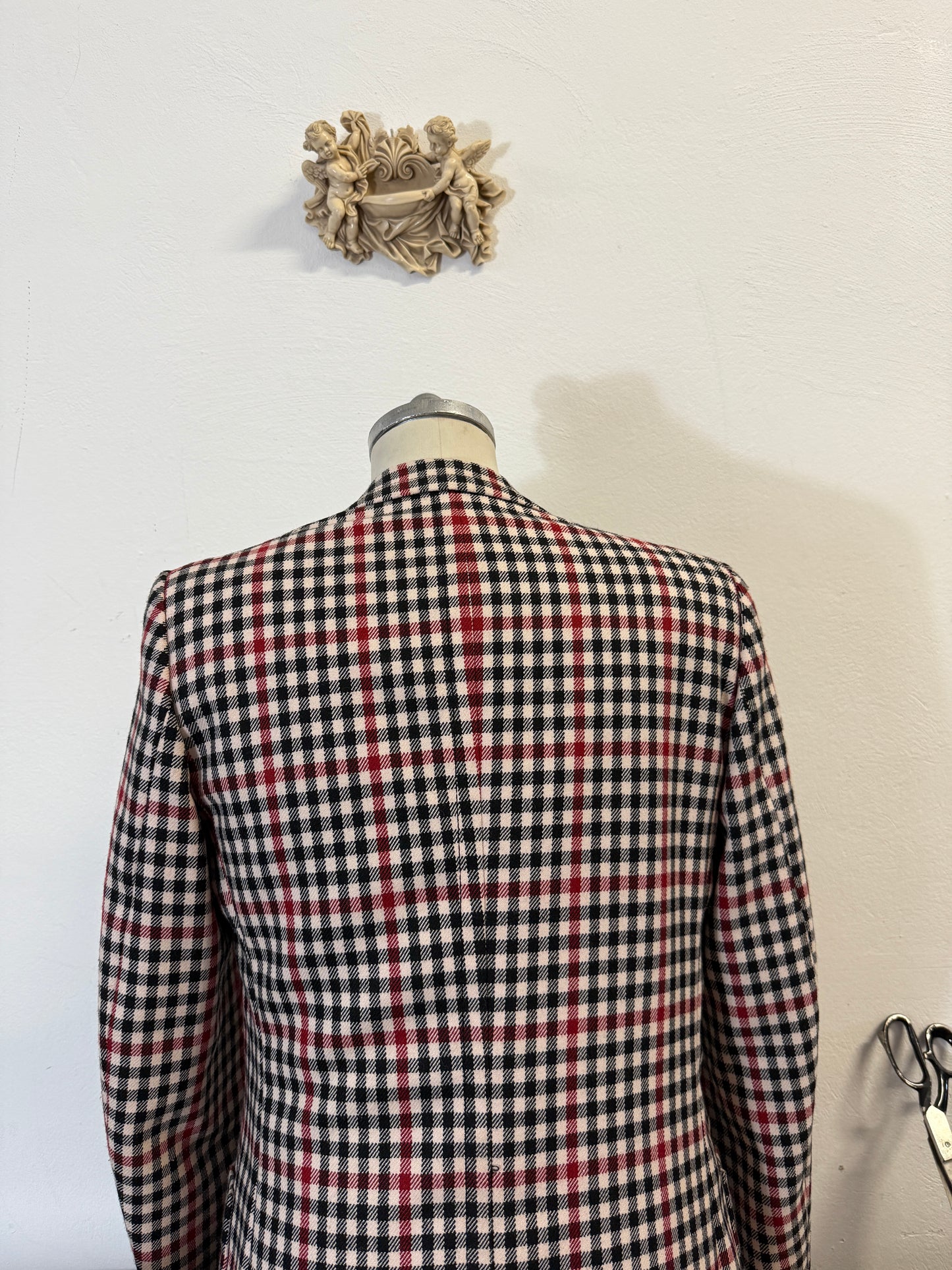 Vintage Checkered Wool Jacket “M/L”
