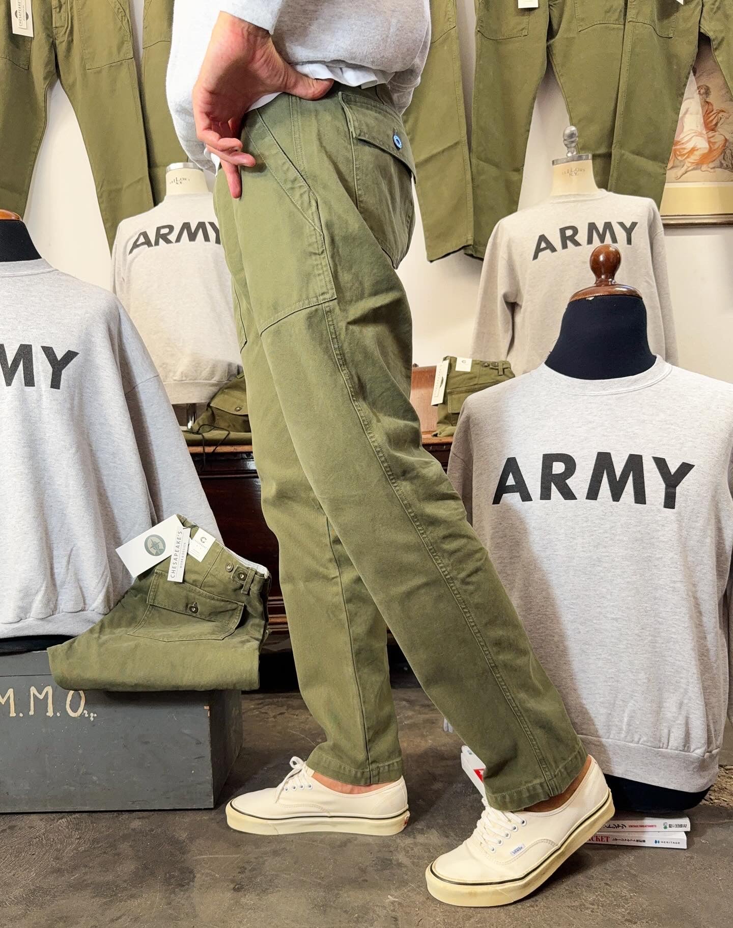 Fatigue Pant Canvas Degrasse Army Green - Chesapeake’s