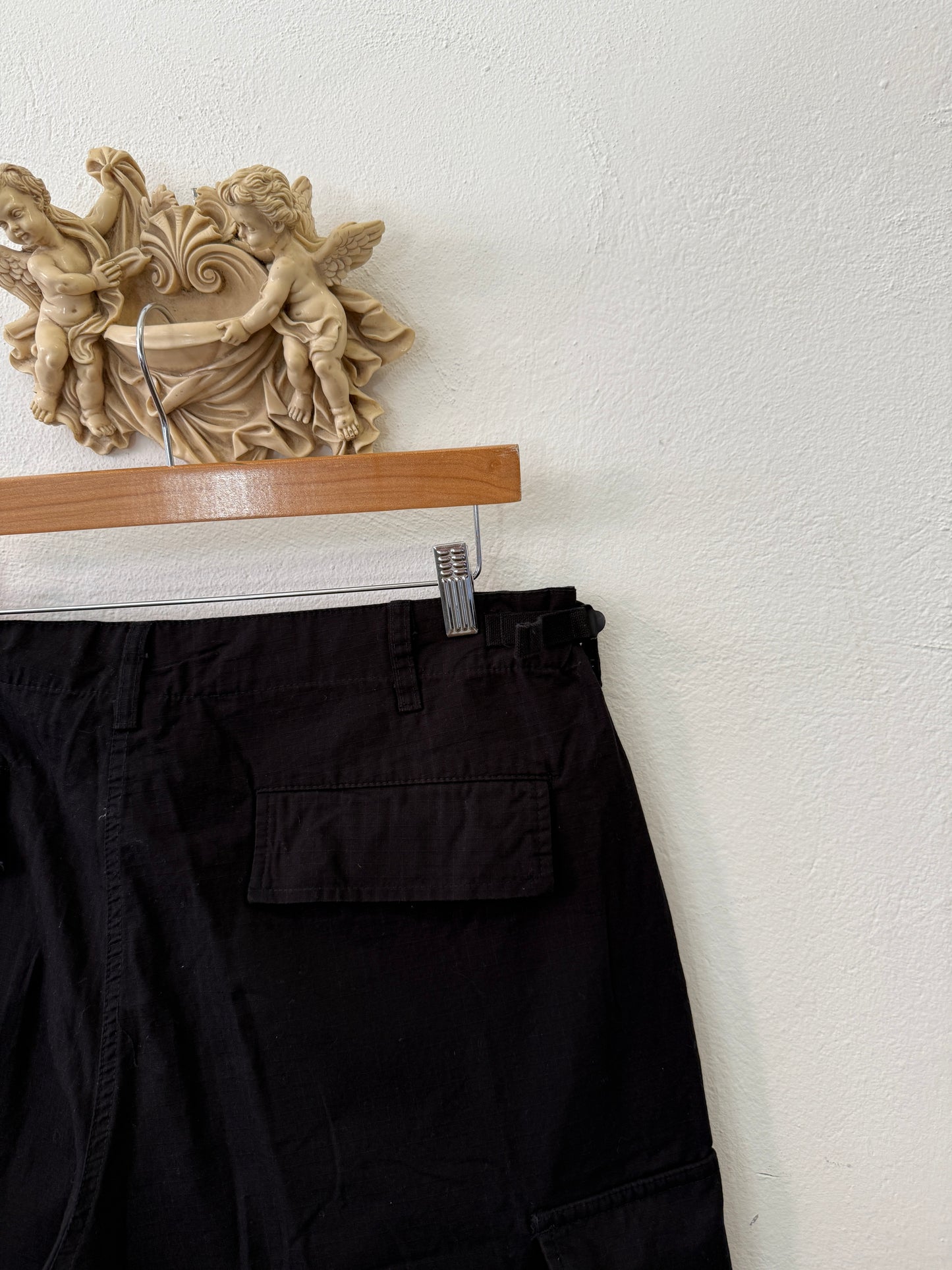 Black Cargo Short Ripstop “W35”
