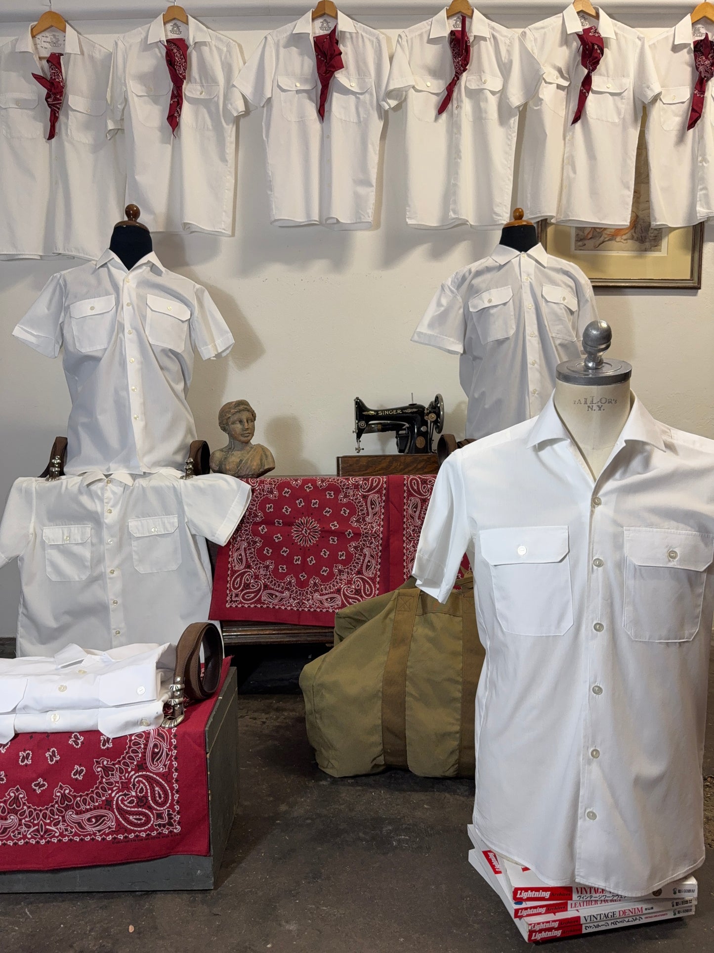 Vintage German Army Short Sleeve Dress Shirt