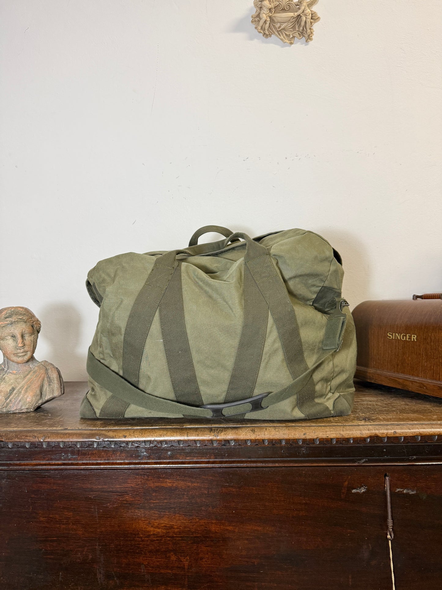 Vintage German Army Flight Bag