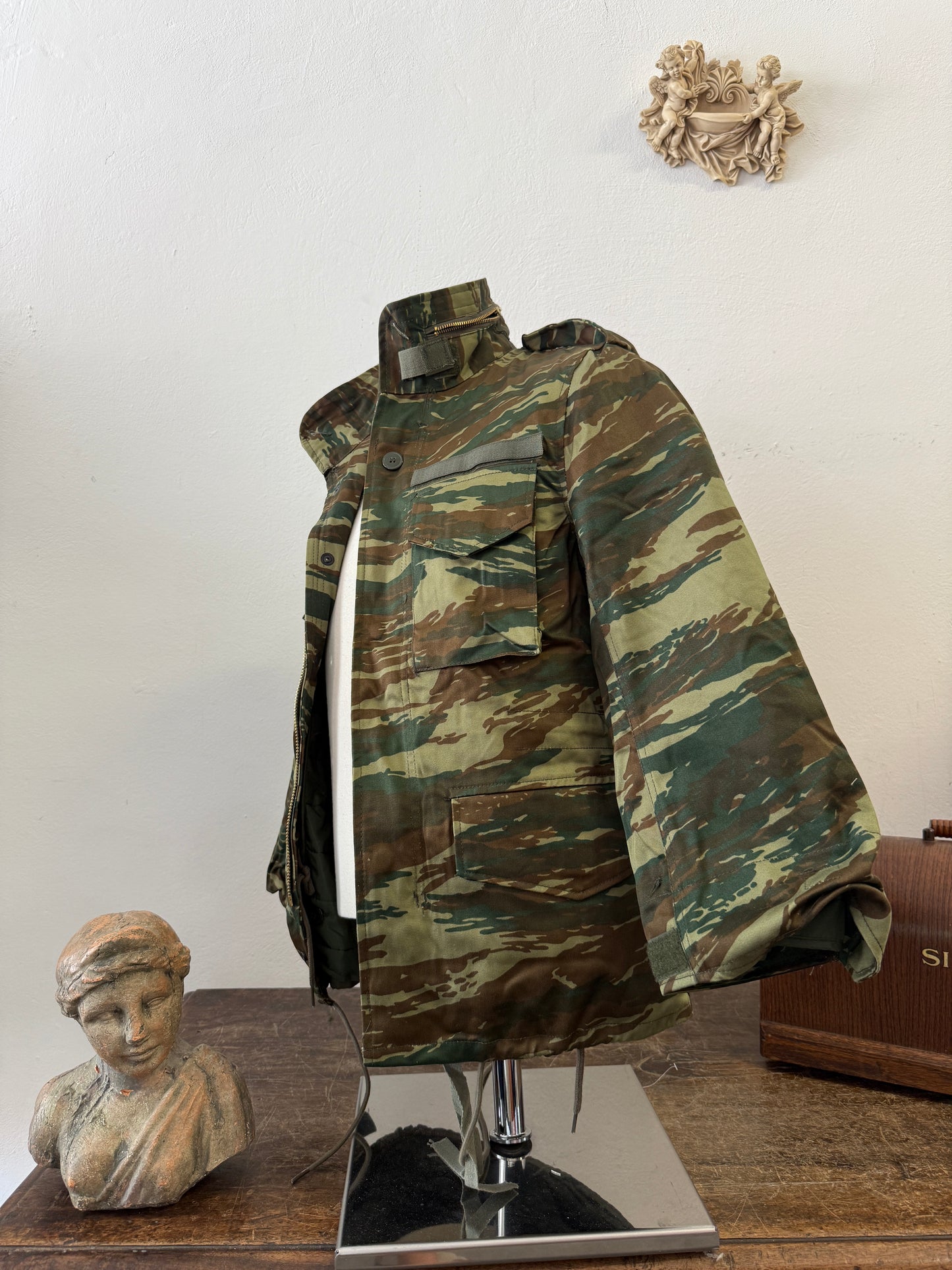 Vintage Greek Army Field Jacket M65 With Liner “S”