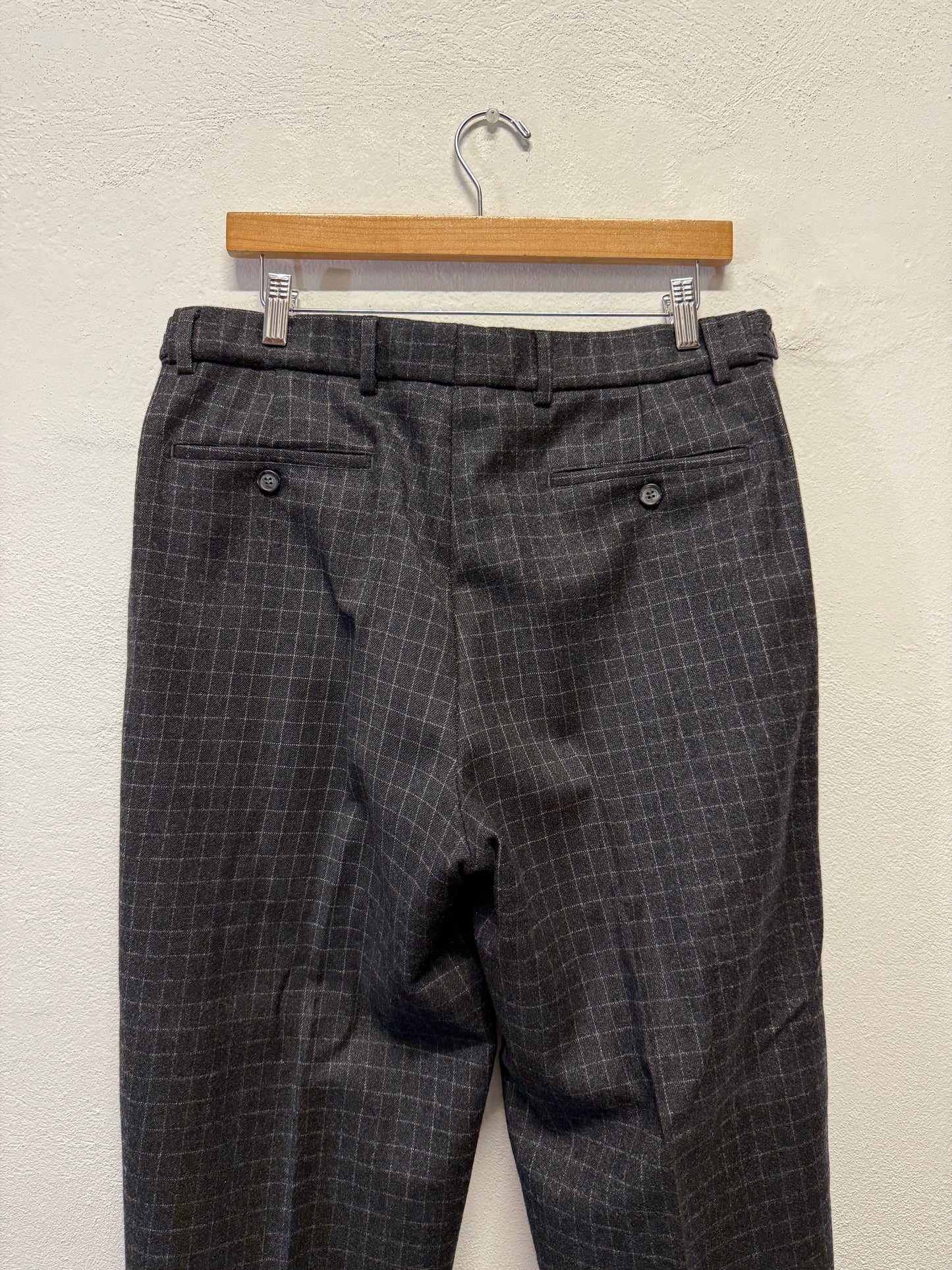 Vintage Grid Trousers W33 ~ W34