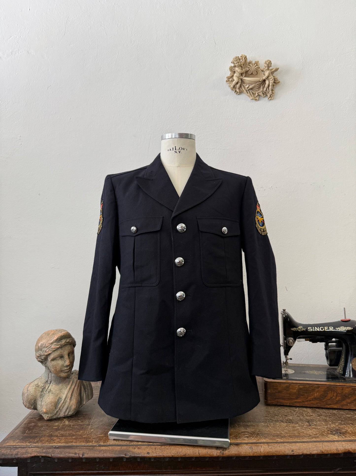 Vintage Ministry of Defence Guard Service Uniform Jacket – 1990s UK “L”
