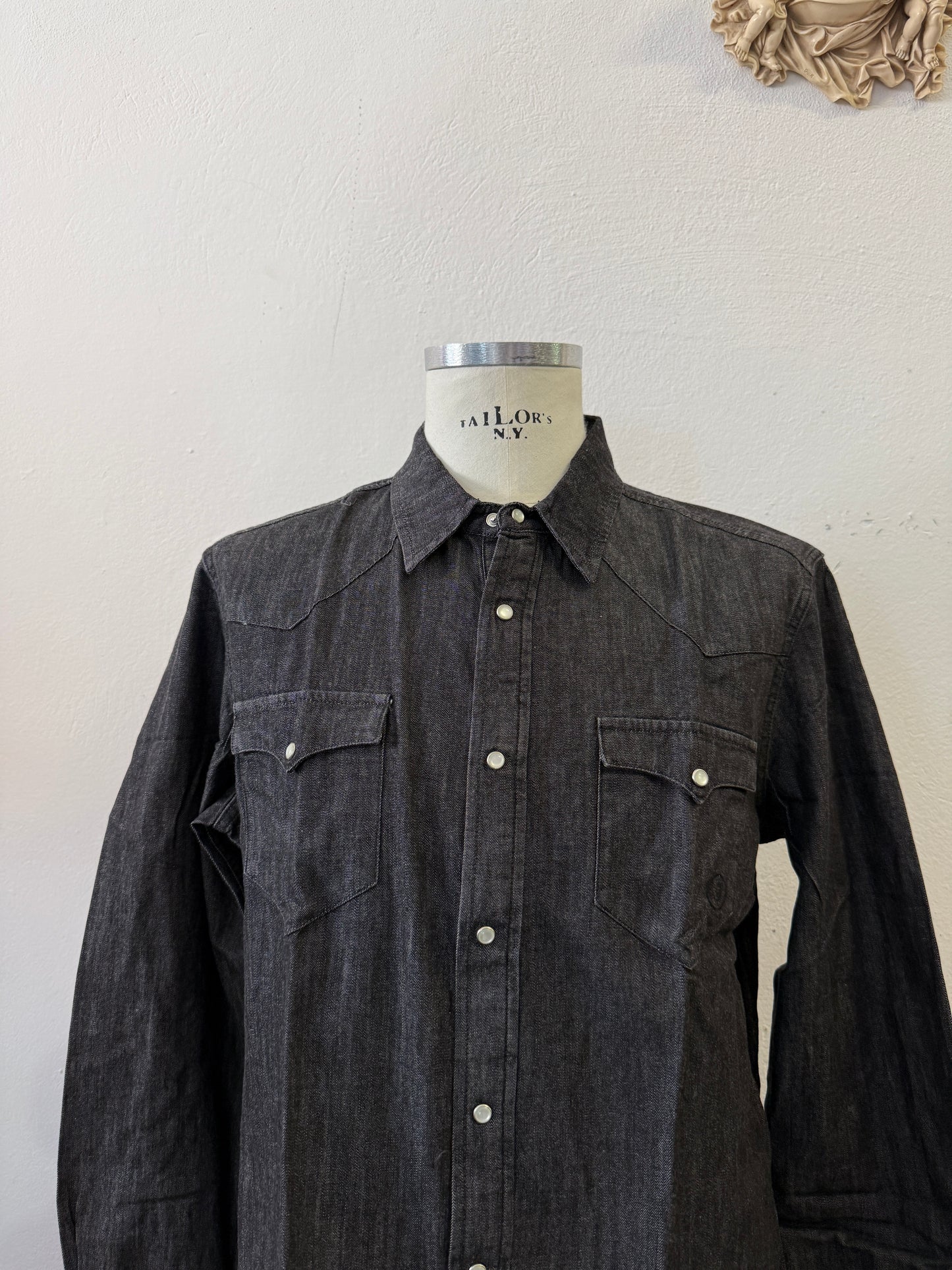 Western “Jeckerson” Denim Shirt - XS, S, M, L, XL, XXL