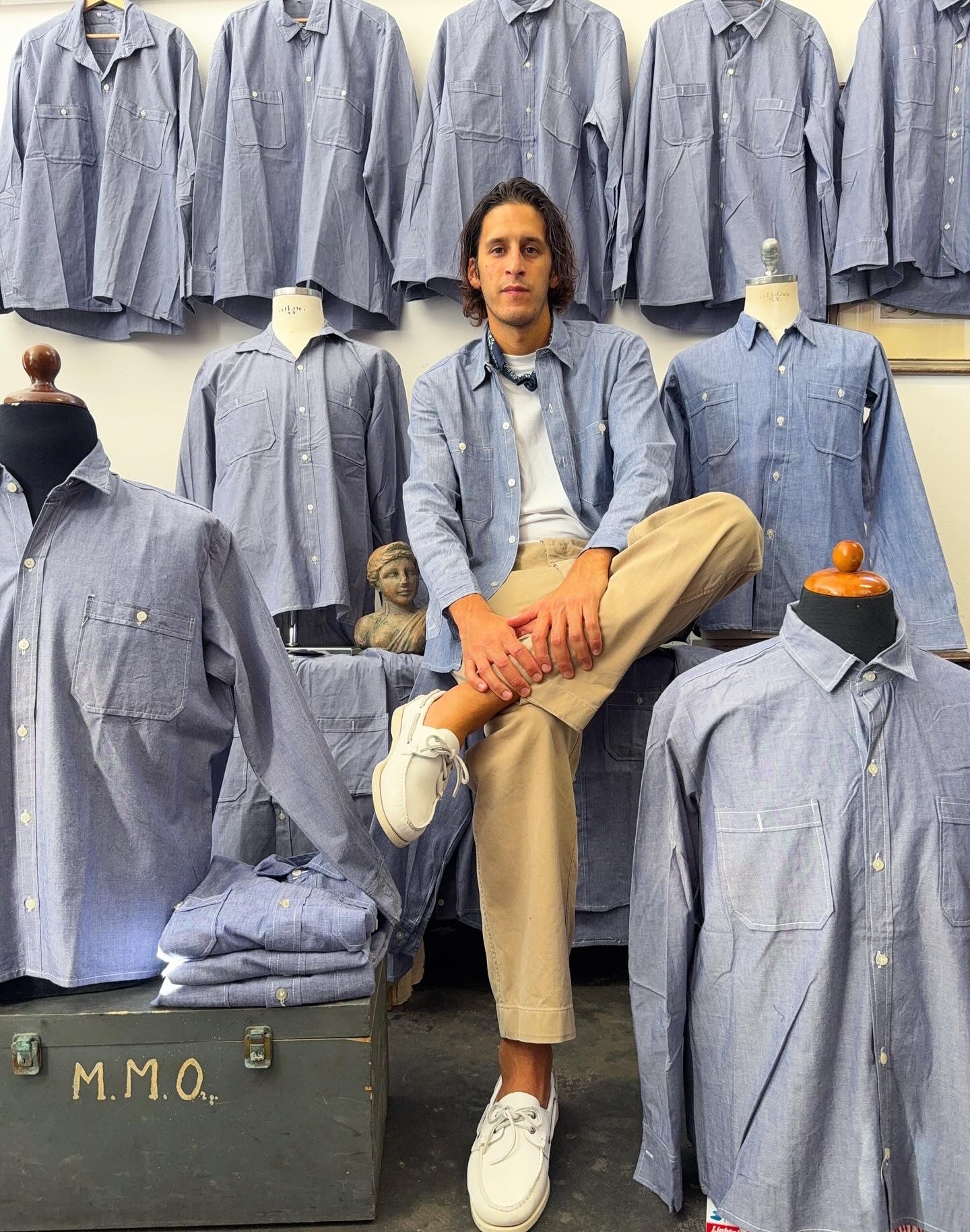 German Navy Chambray Shirt
