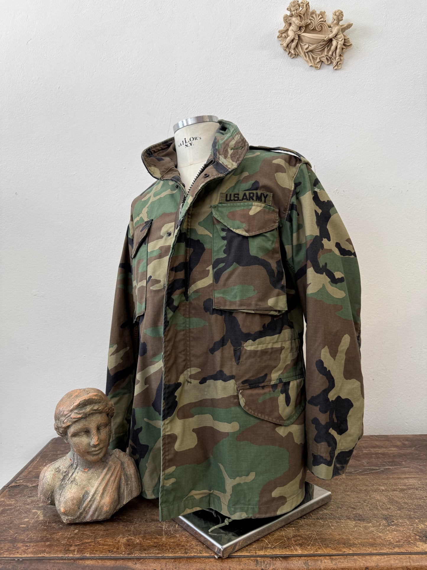 Vintage Woodland Field Jacket M65 Us Army “L”