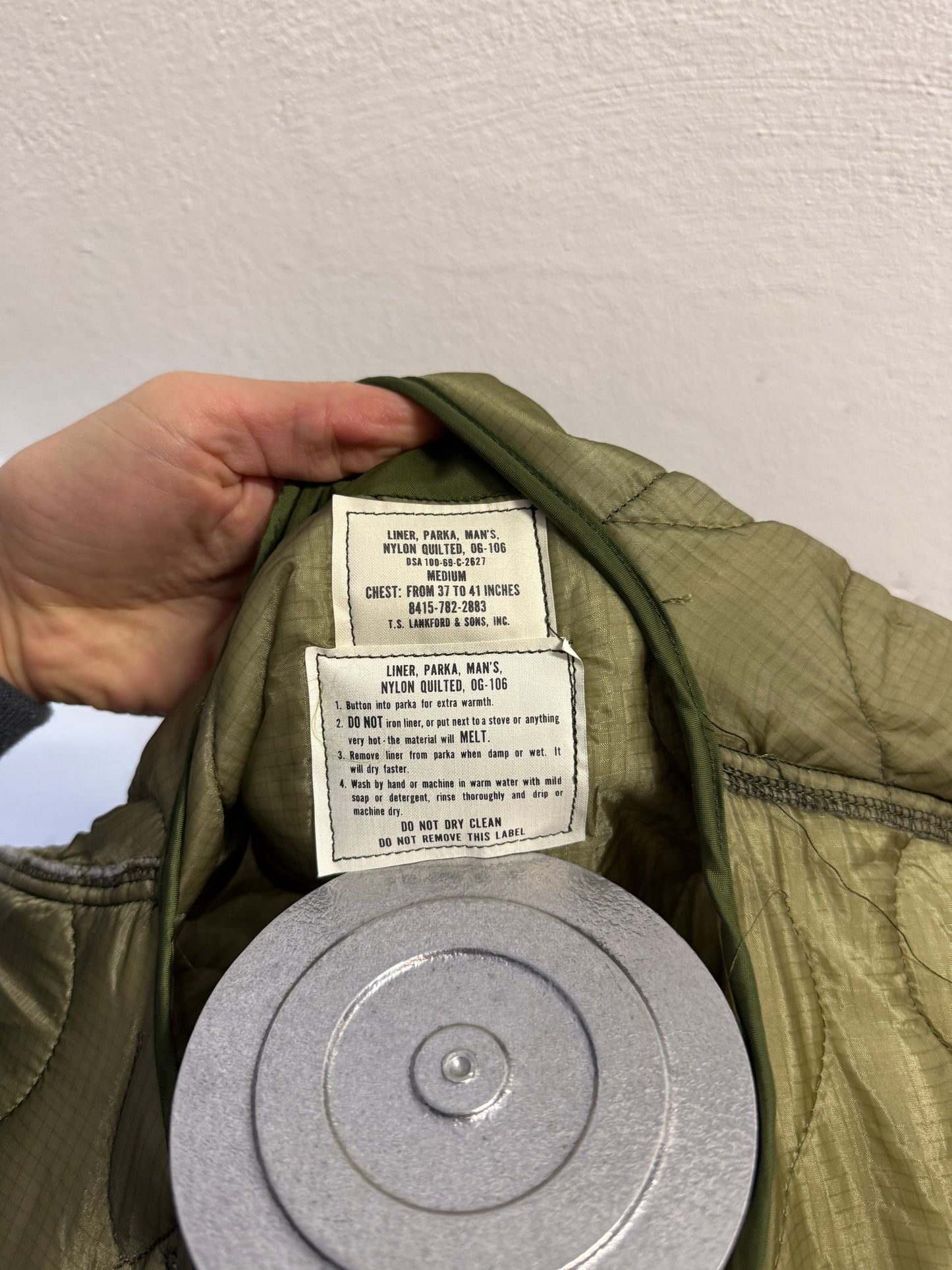 Vintage 60’s US Army Liner Parka Jacket “L”