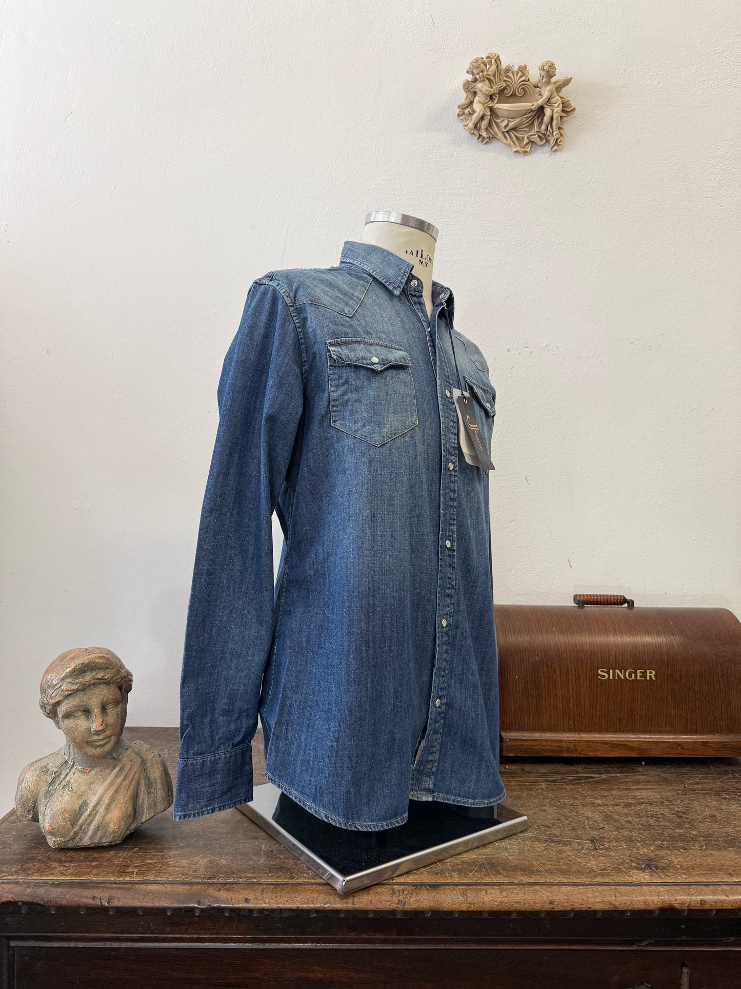 Western “Jeckerson” Denim Shirt - S, M, L