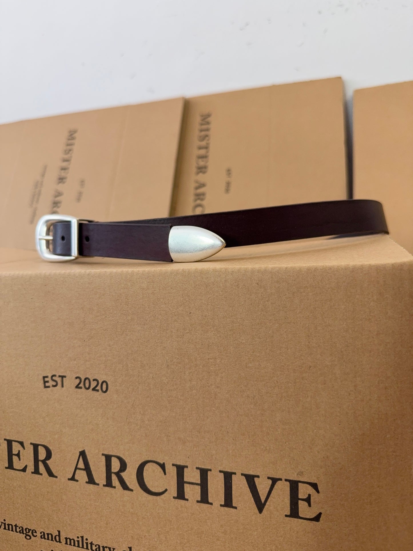 MANCINI 1979 X MISTER ARCHIVE - Dark Brown Belt